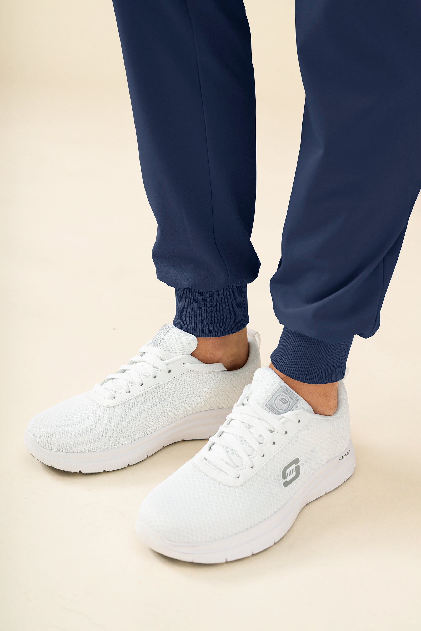 KAERE Hose Herren - Saumbündchen mit Beintaschen navy