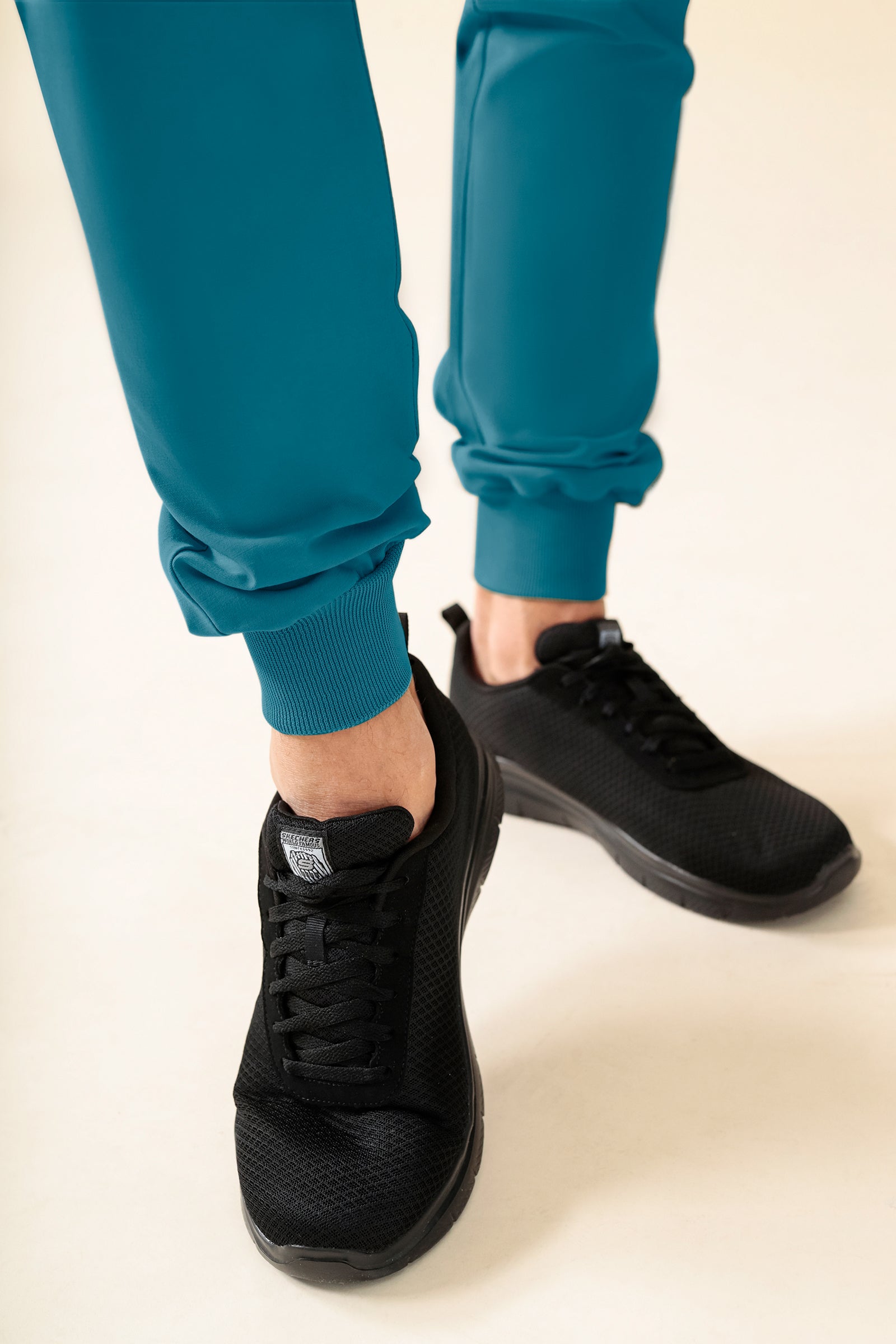 KAERE Hose Herren - Saumbündchen ohne Beintaschen petrol