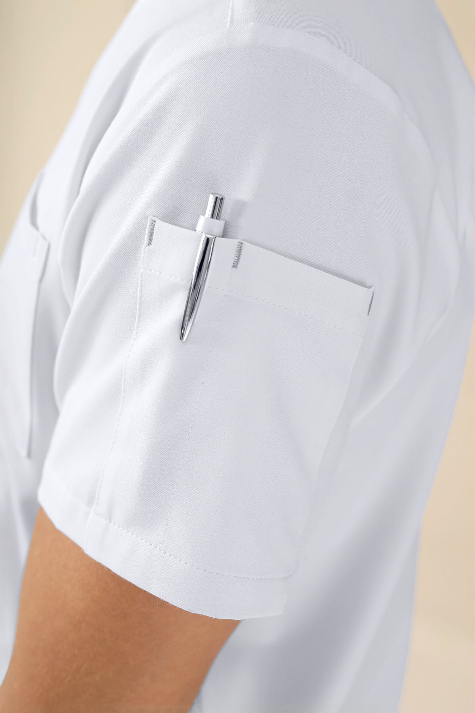 KAERE Schlupfkasack Herren - V-Ausschnitt weiß