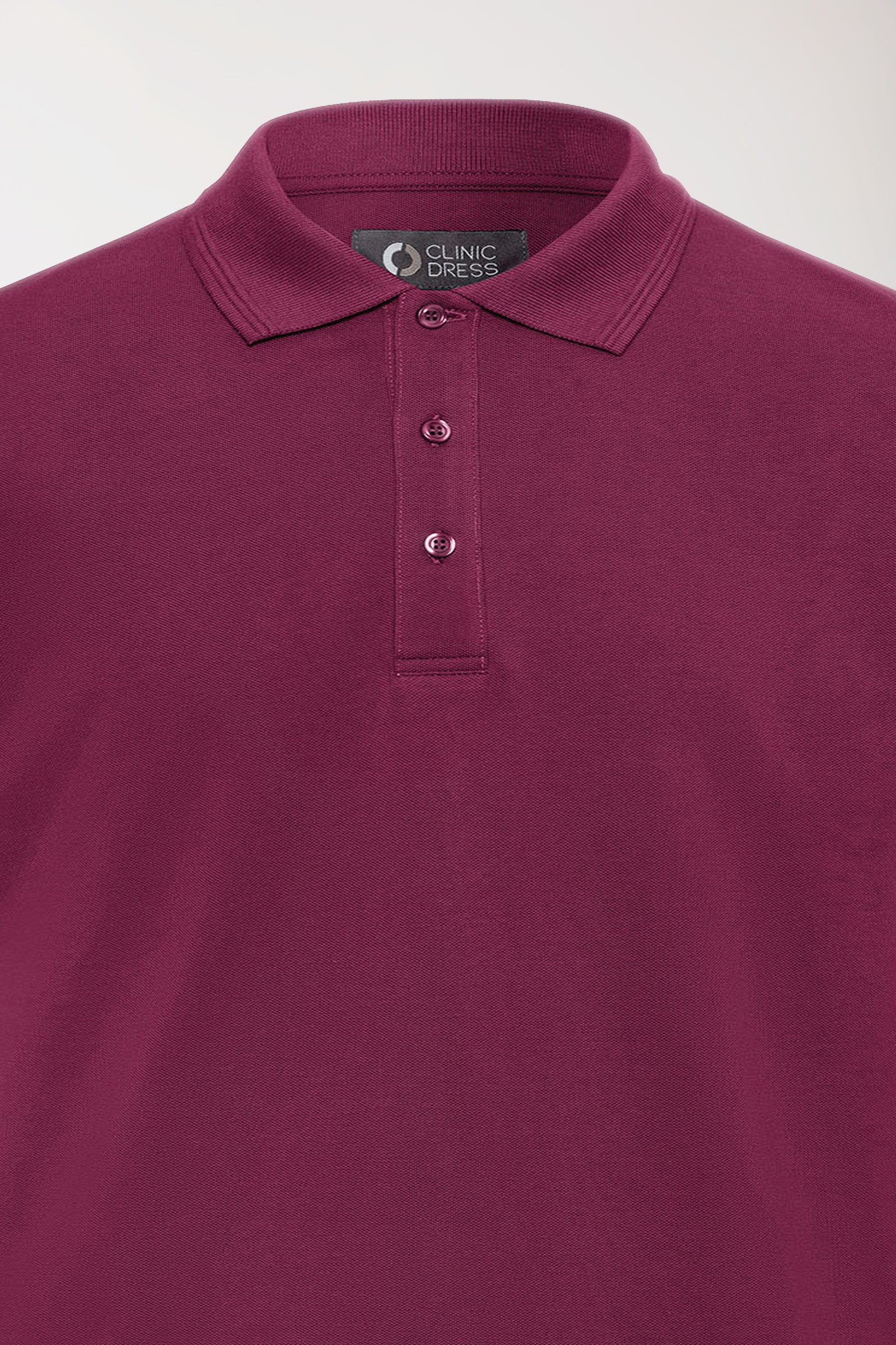 COMFY FLEX Stretch Shirt Herren - Polokragen berry