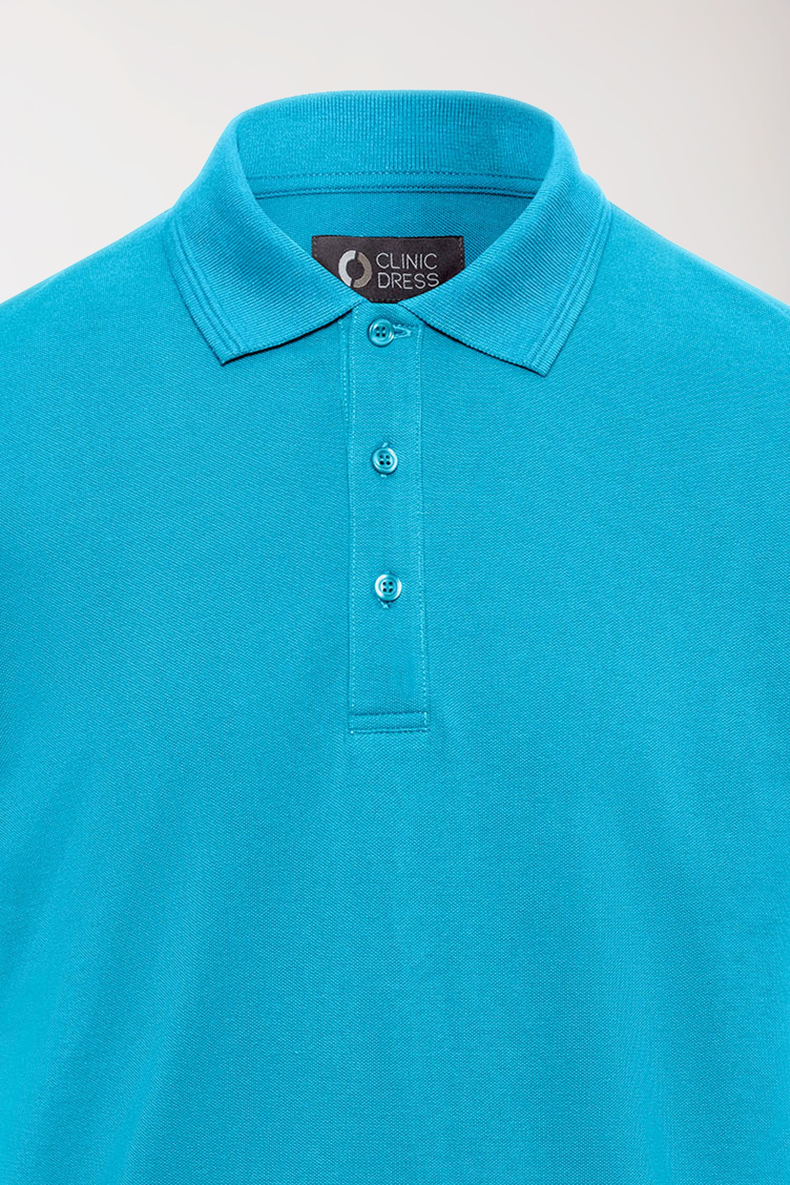 COMFY FLEX Stretch Shirt Herren - Polokragen türkis