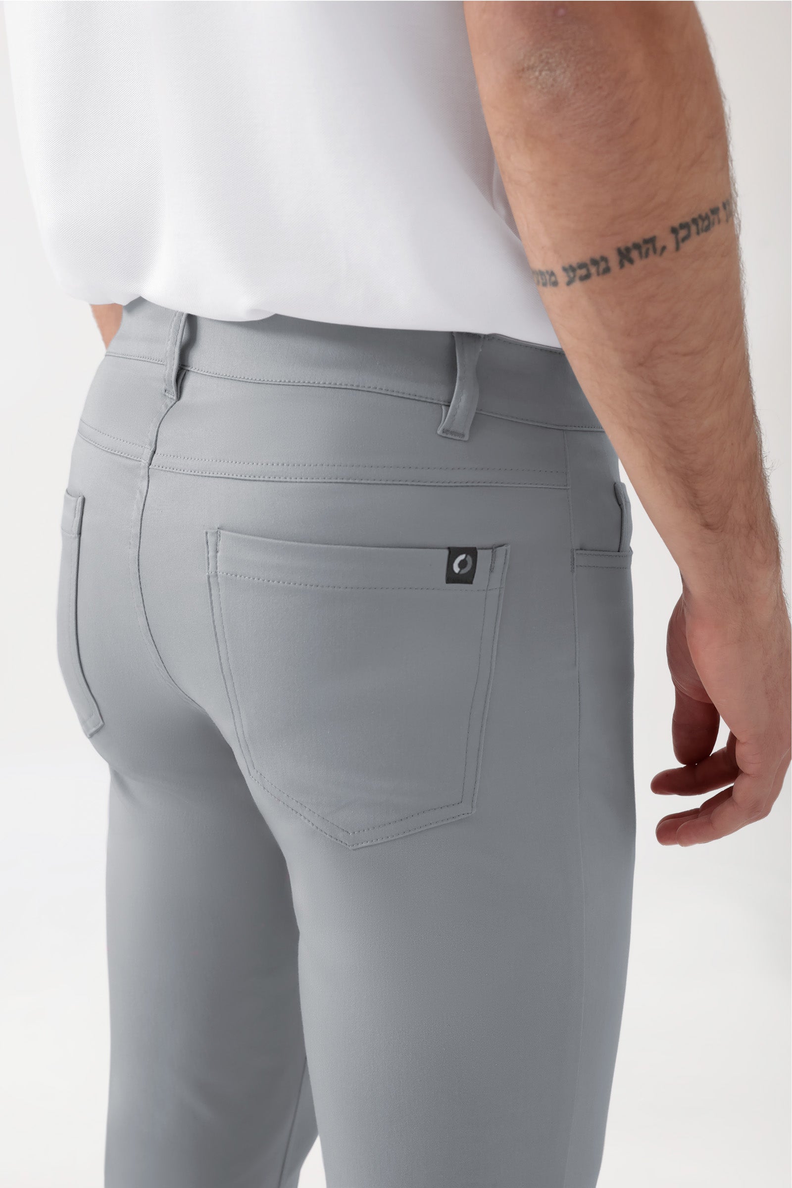 COMFY FLEX 5-Pocket Hose Herren - gerades Bein grau