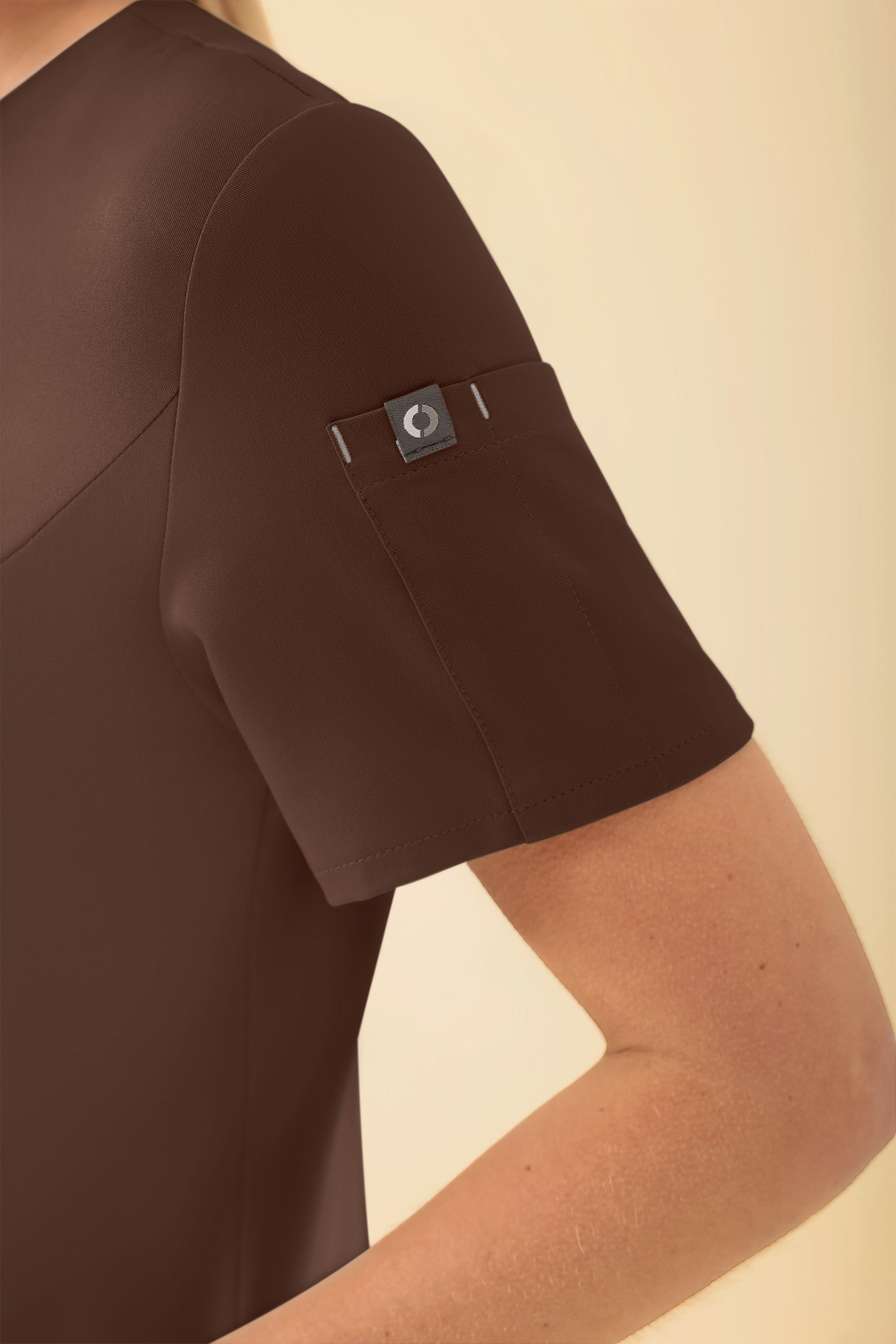 KAERE Kasack Damen - durchgeknöpft coffee