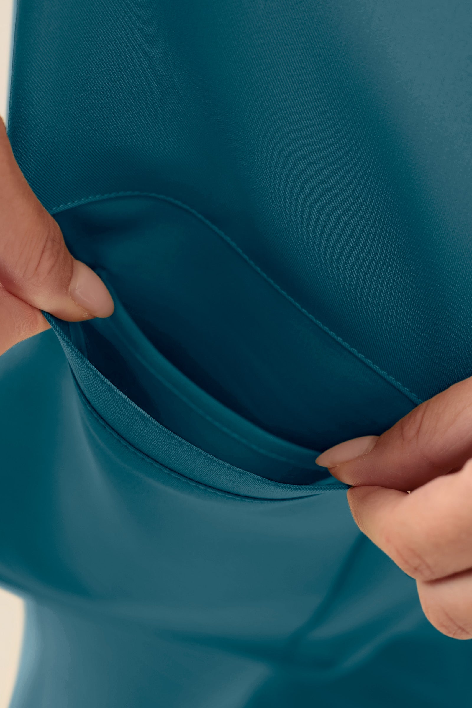 KAERE Kasack Damen - durchgeknöpft petrol