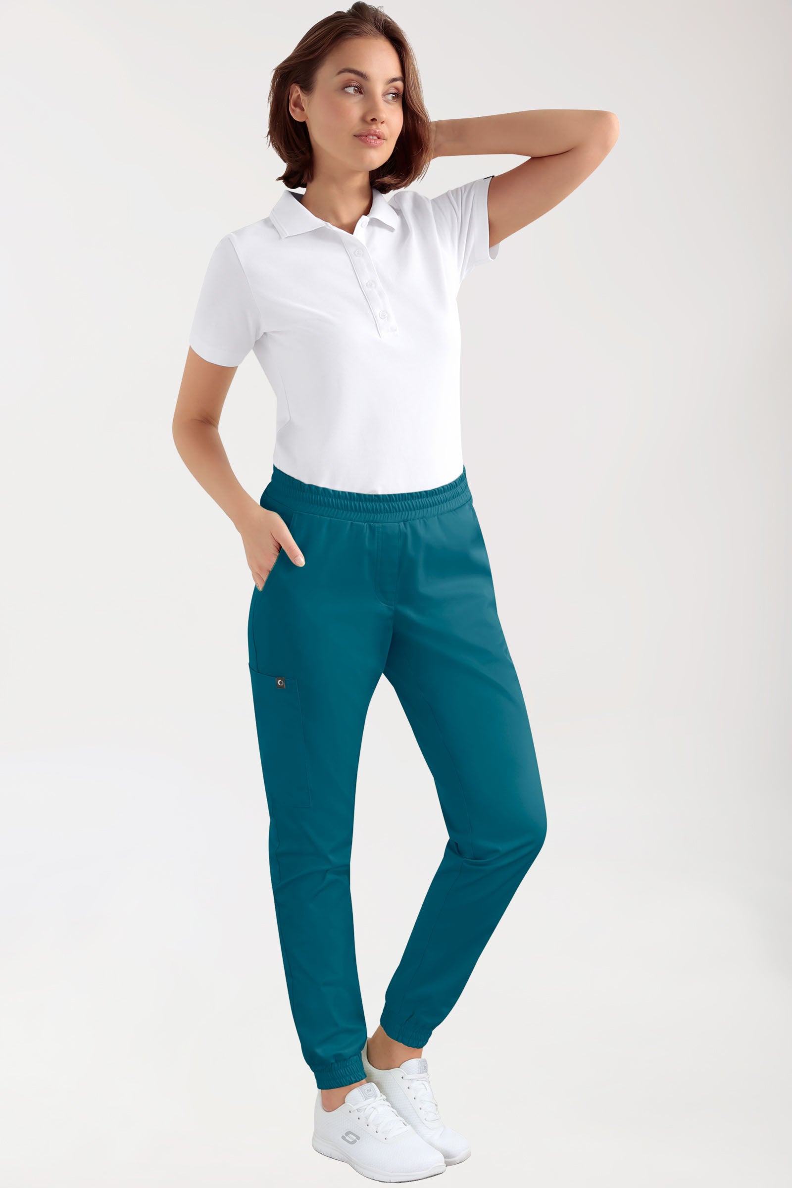 CORE Cargohose Damen - Jogpants Style petrol