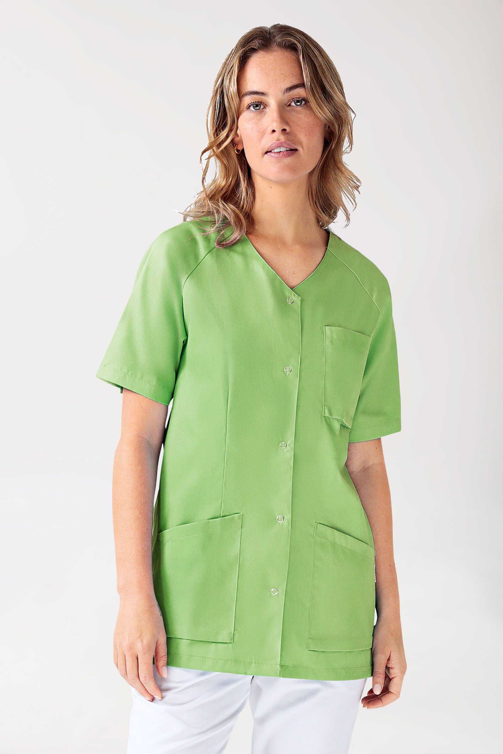 CORE Kasack Damen - durchgeknöpft apfelgrün