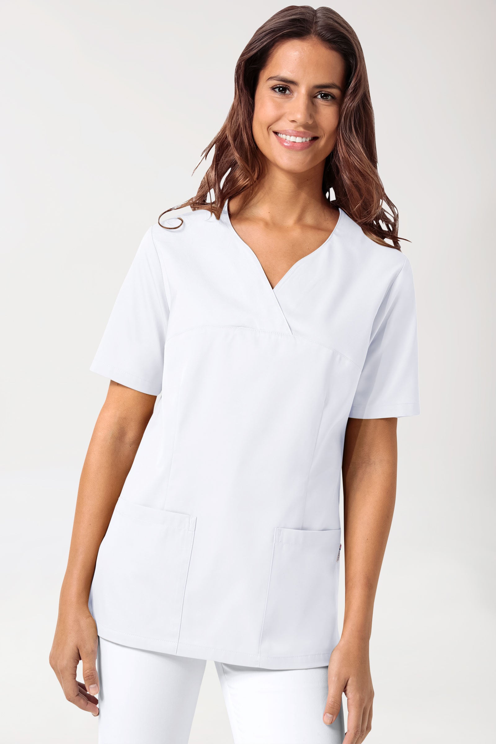 CORE Schlupfkasack Damen - 5er-Pack - Herzausschnitt weiß