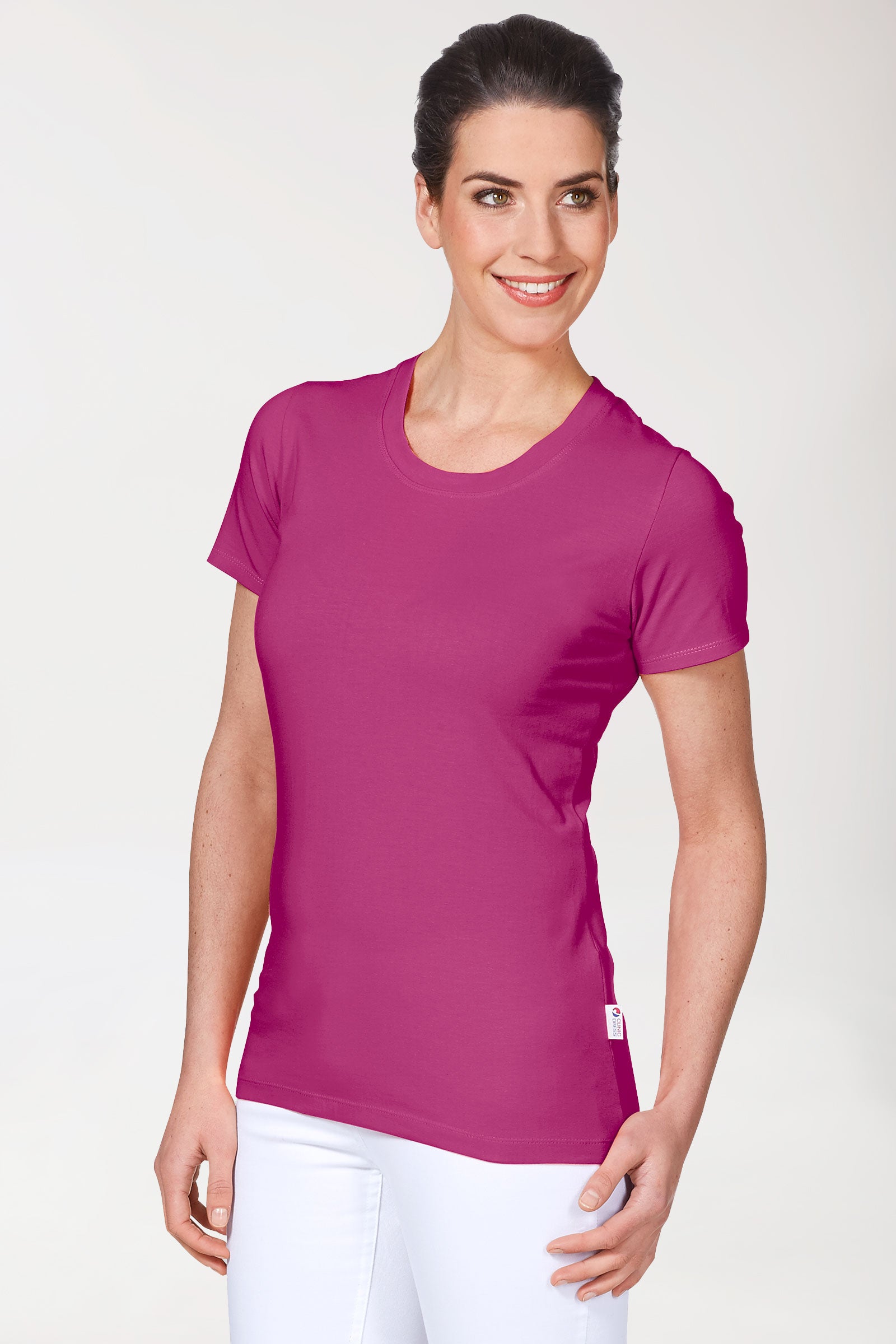 CORE Shirt Damen - Rundhals berry