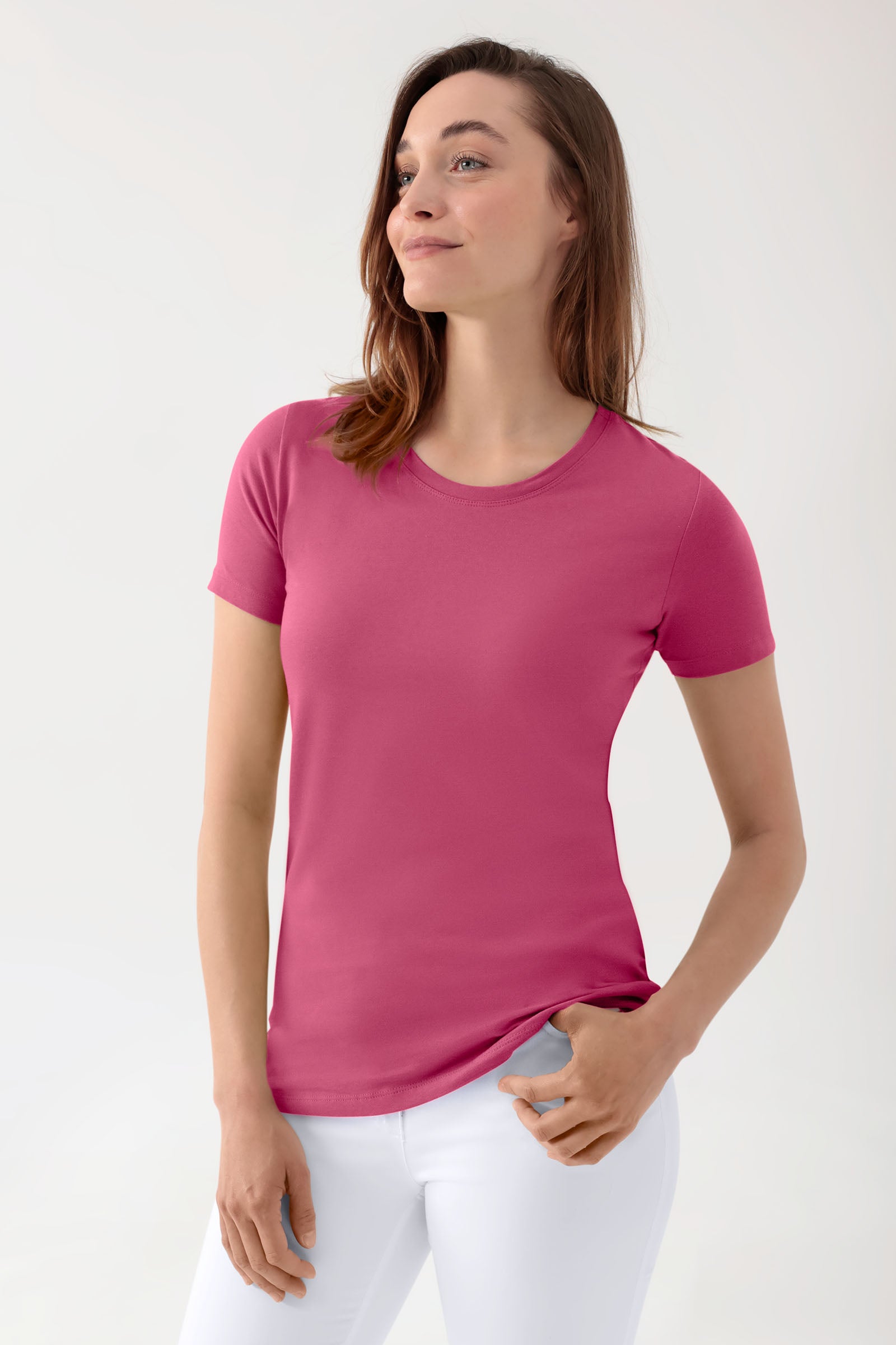 Longshirt Damen Rosenholz 1/2-Arm