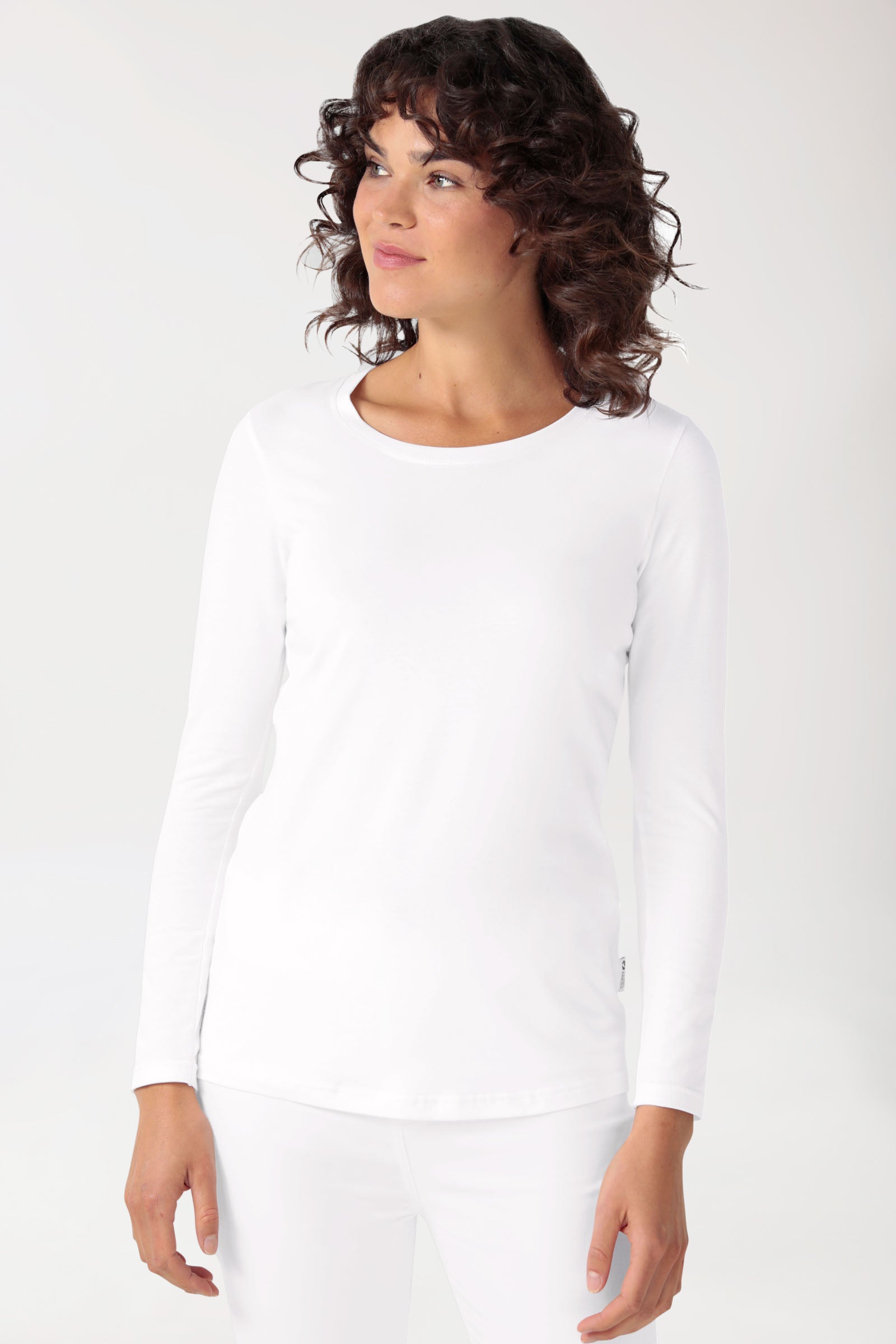 CORE Shirt Damen - 1/1 Arm weiß
