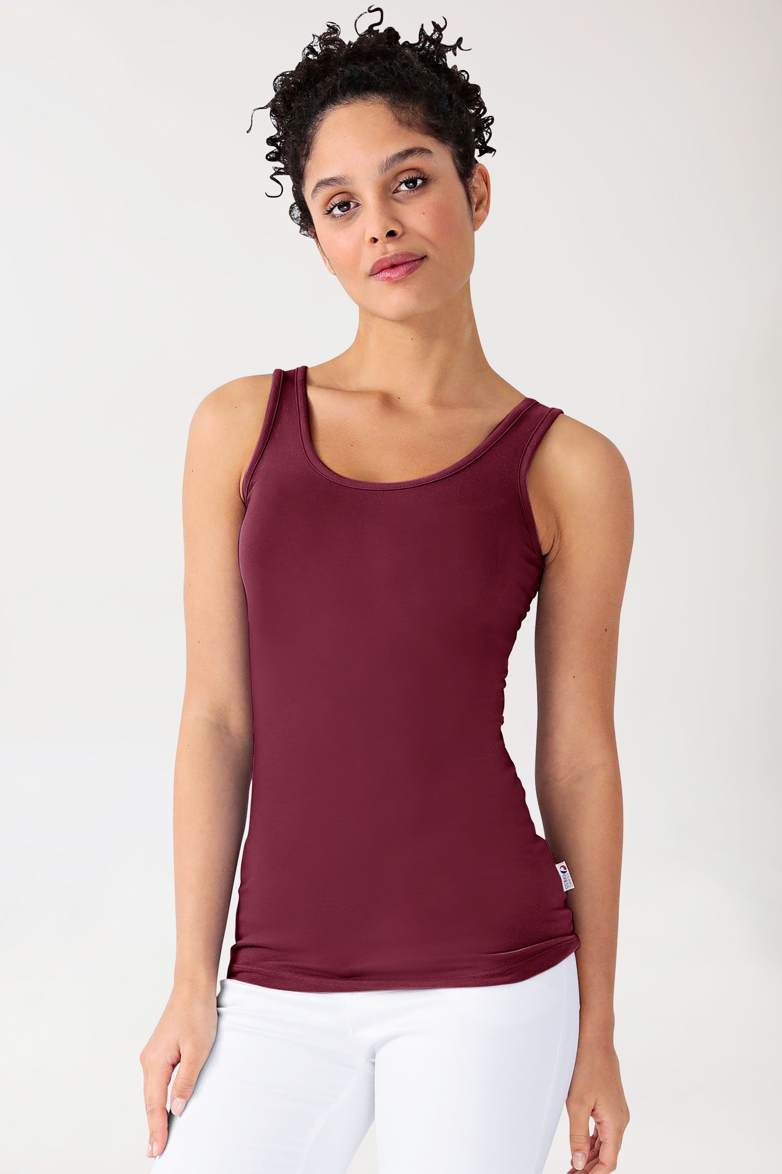 CORE Top Damen - Rundhals bordeaux