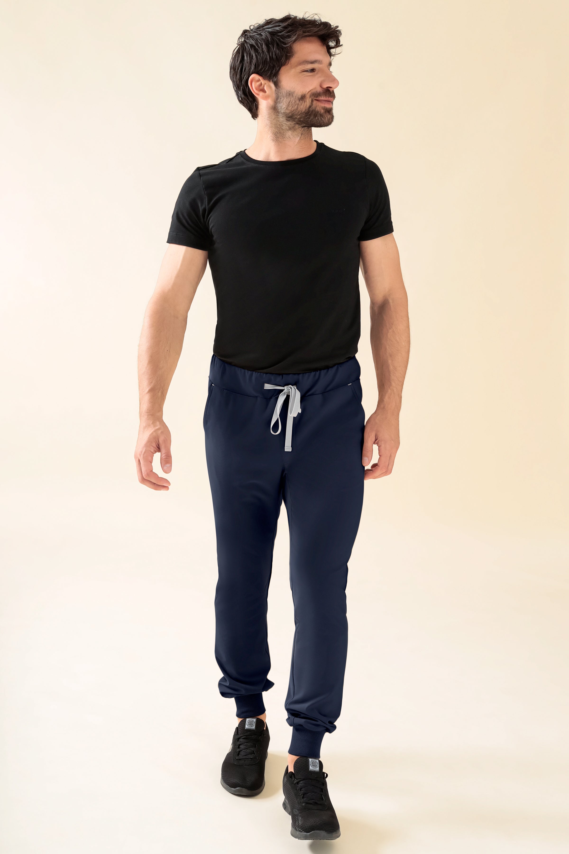 KAERE Hose Herren - Saumbündchen Kurzgr. ohne Beintaschen navy