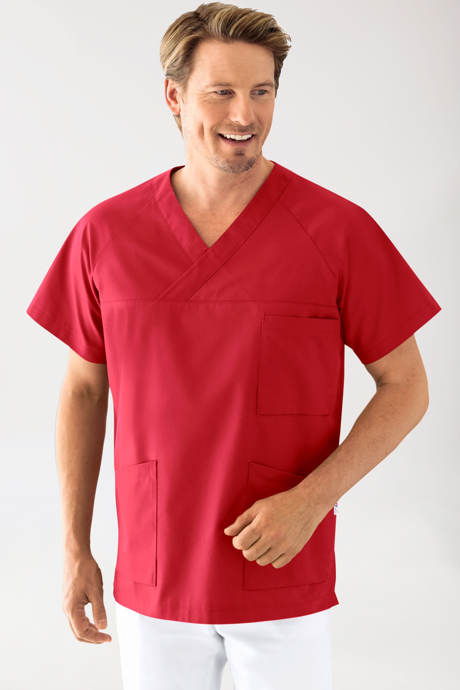 CORE Schlupfkasack Herren - V-Ausschnitt rot