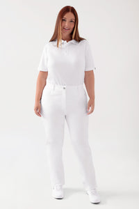 COMFY FLEX 5-Pocket Hose Damen - gerades Bein weiß