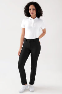 COMFY FLEX 5-Pocket Hose Damen - gerades Bein schwarz