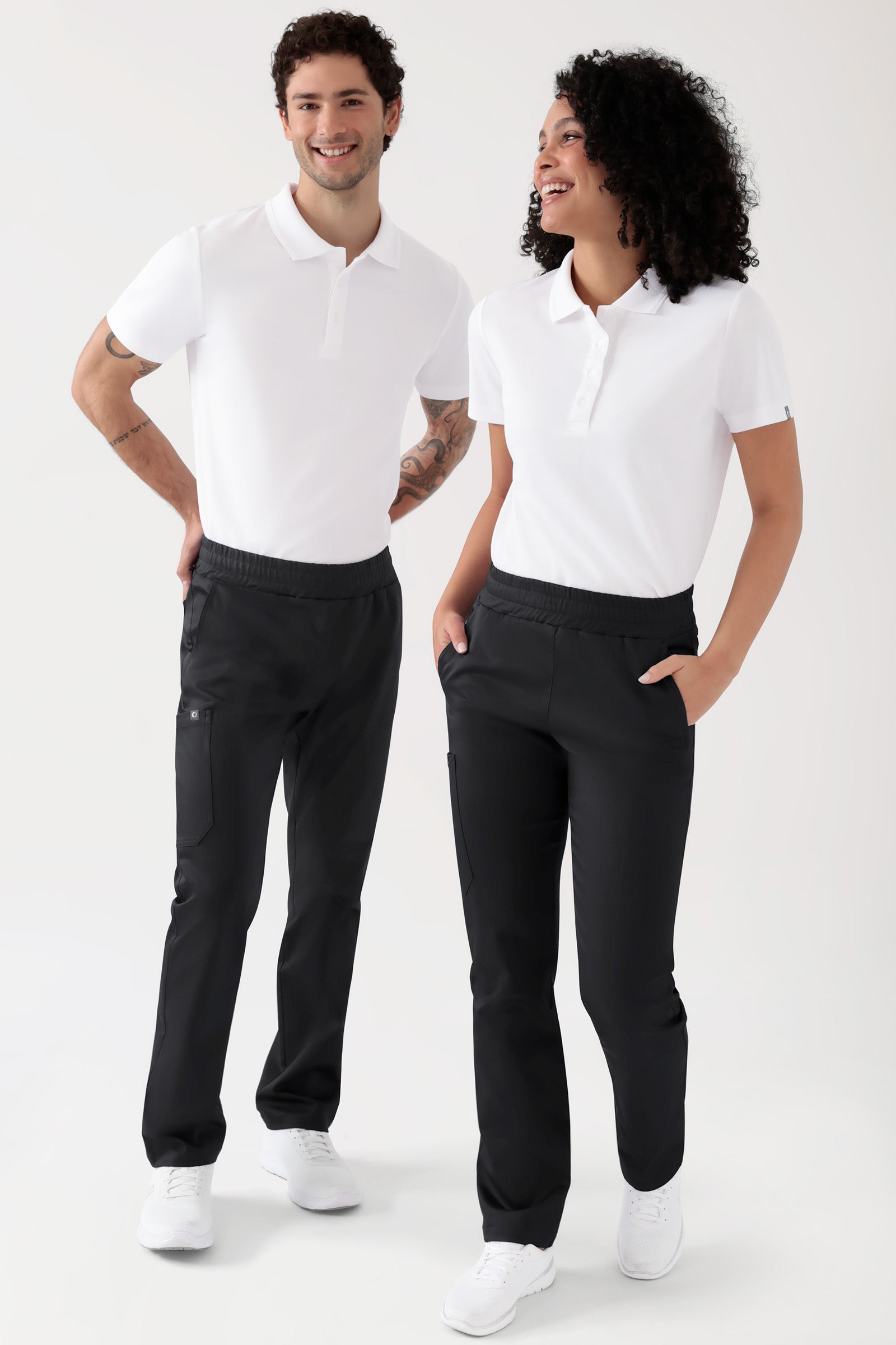 COMFY FLEX Stretch Hose Unisex - 1/1 Länge schwarz, Vorderansicht 