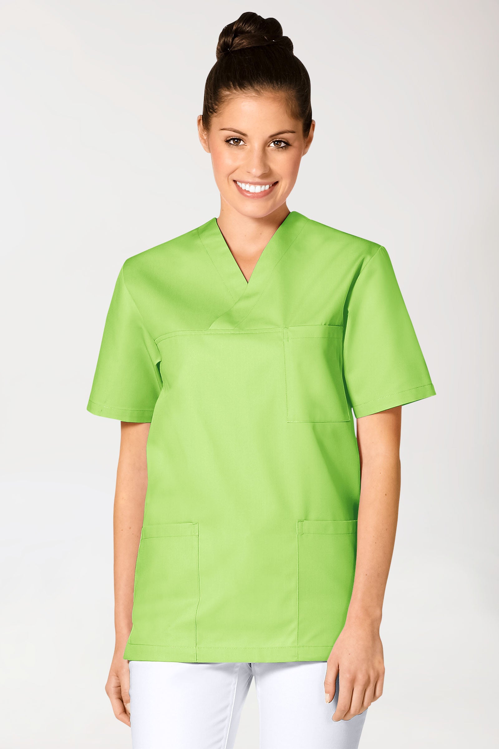 JUST STRONG Schlupfkasack Unisex - V-Ausschnitt kiwi