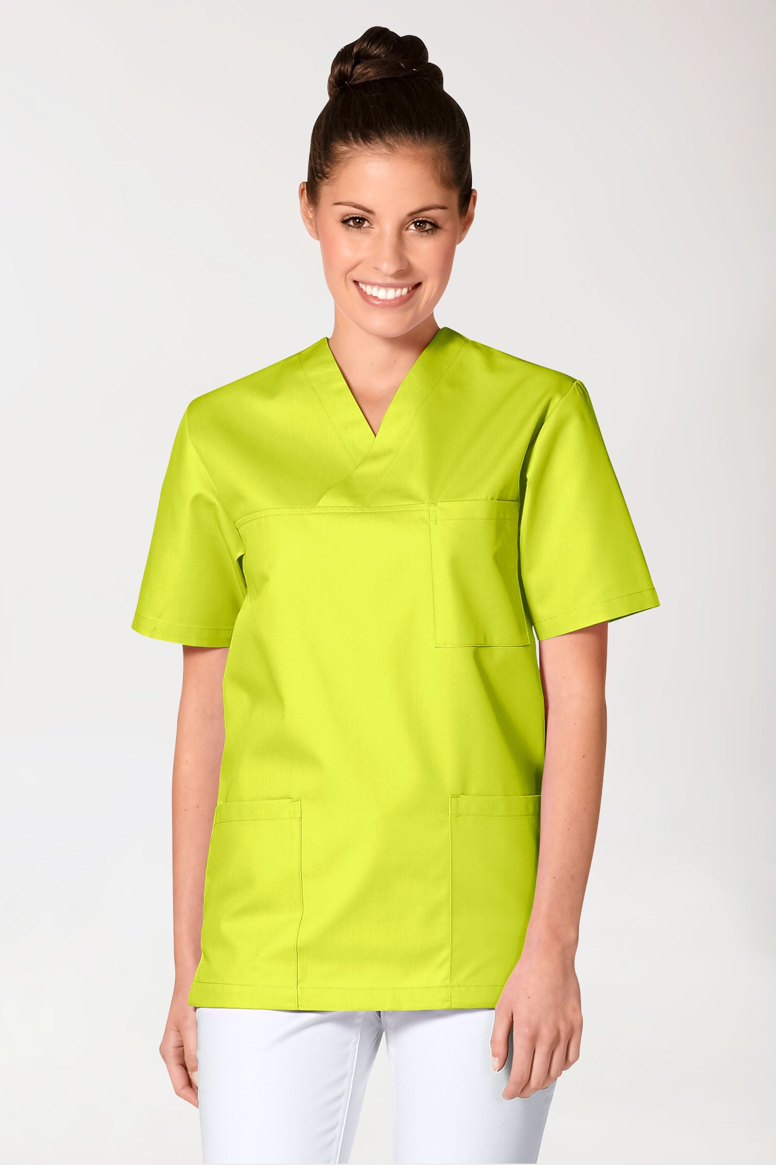 JUST STRONG Schlupfkasack Unisex - V-Ausschnitt limette