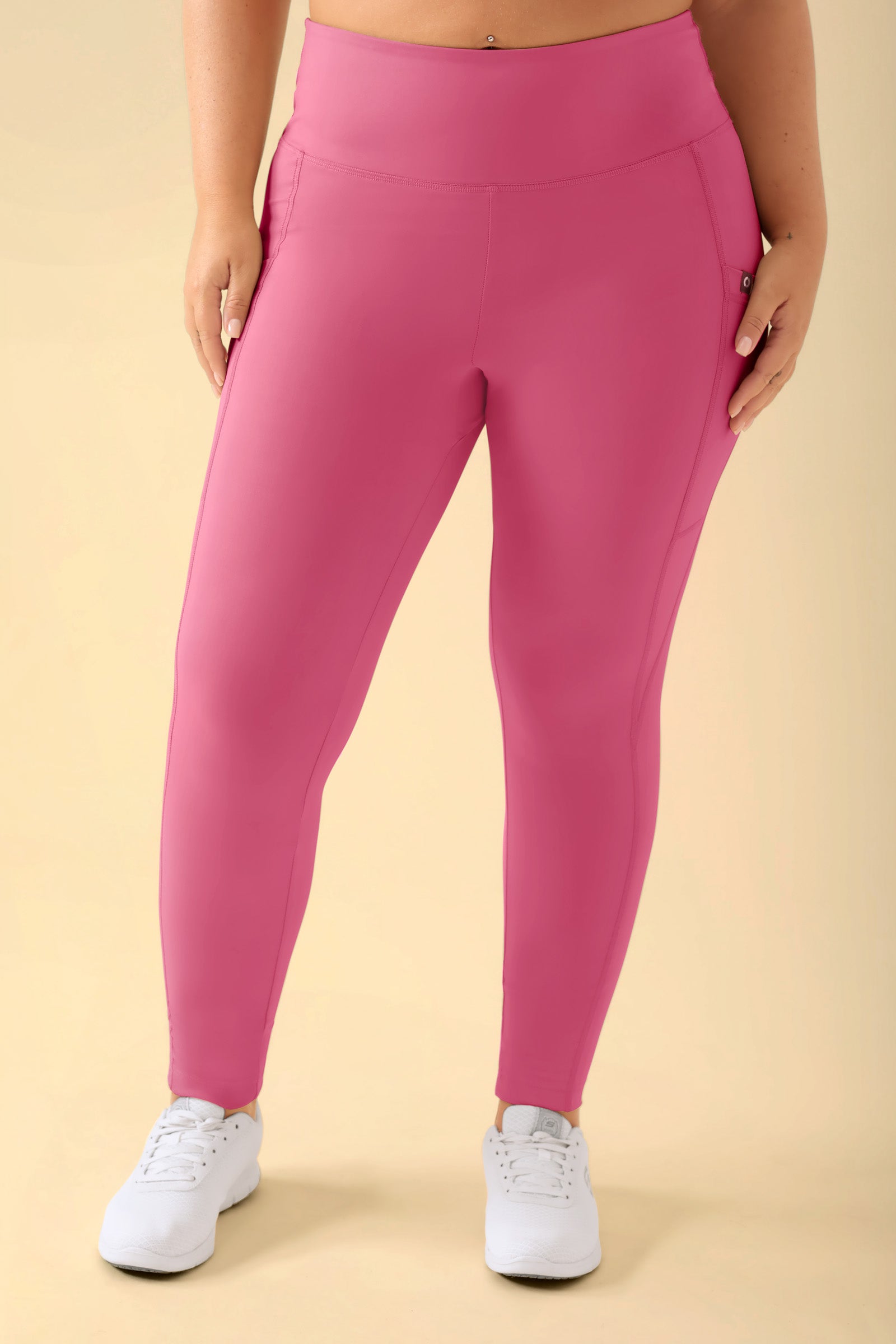KAERE Leggings Damen - super elastisch rosenholz, Vorderansicht 