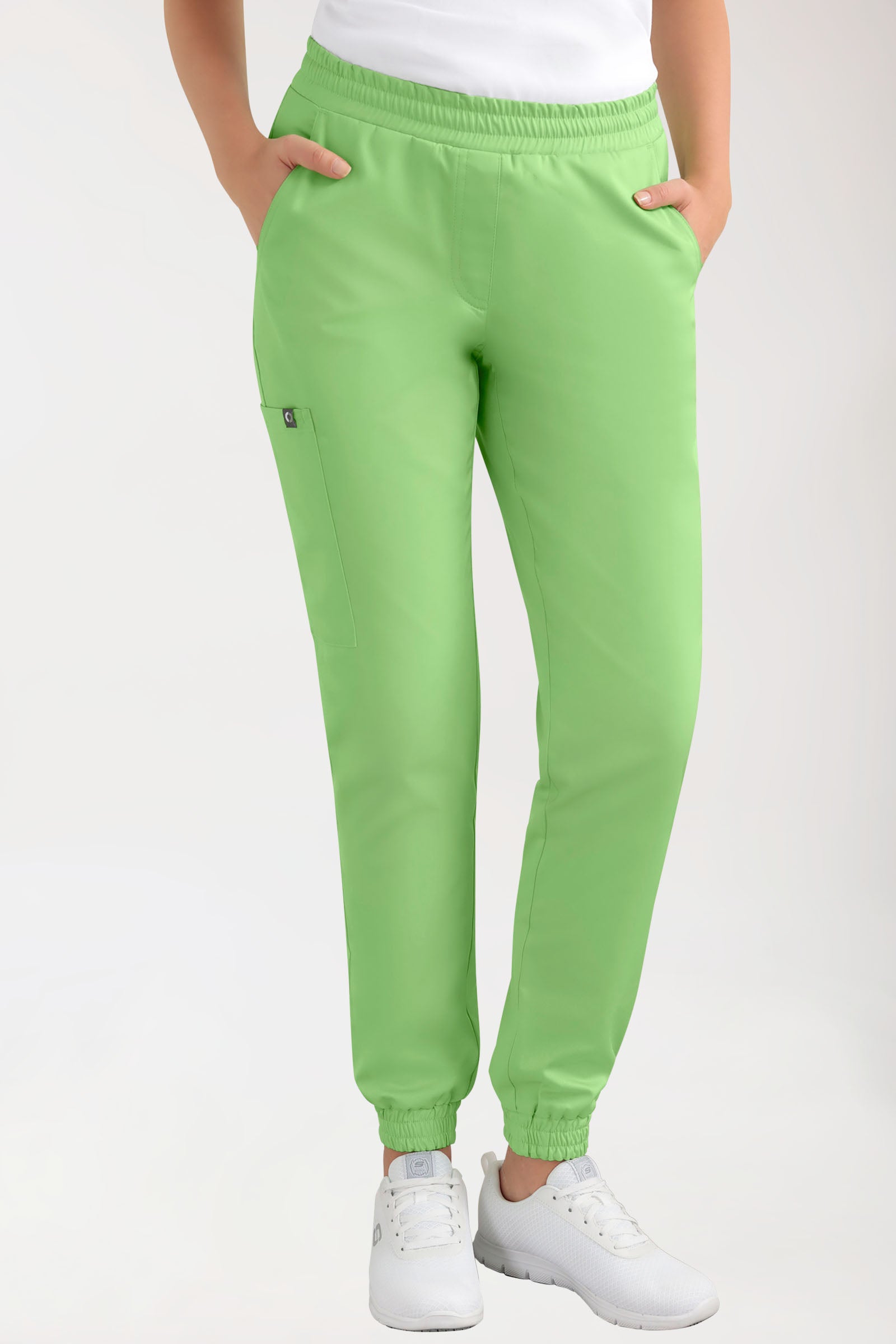 CORE Cargohose Damen - Jogpants Style apfelgrün