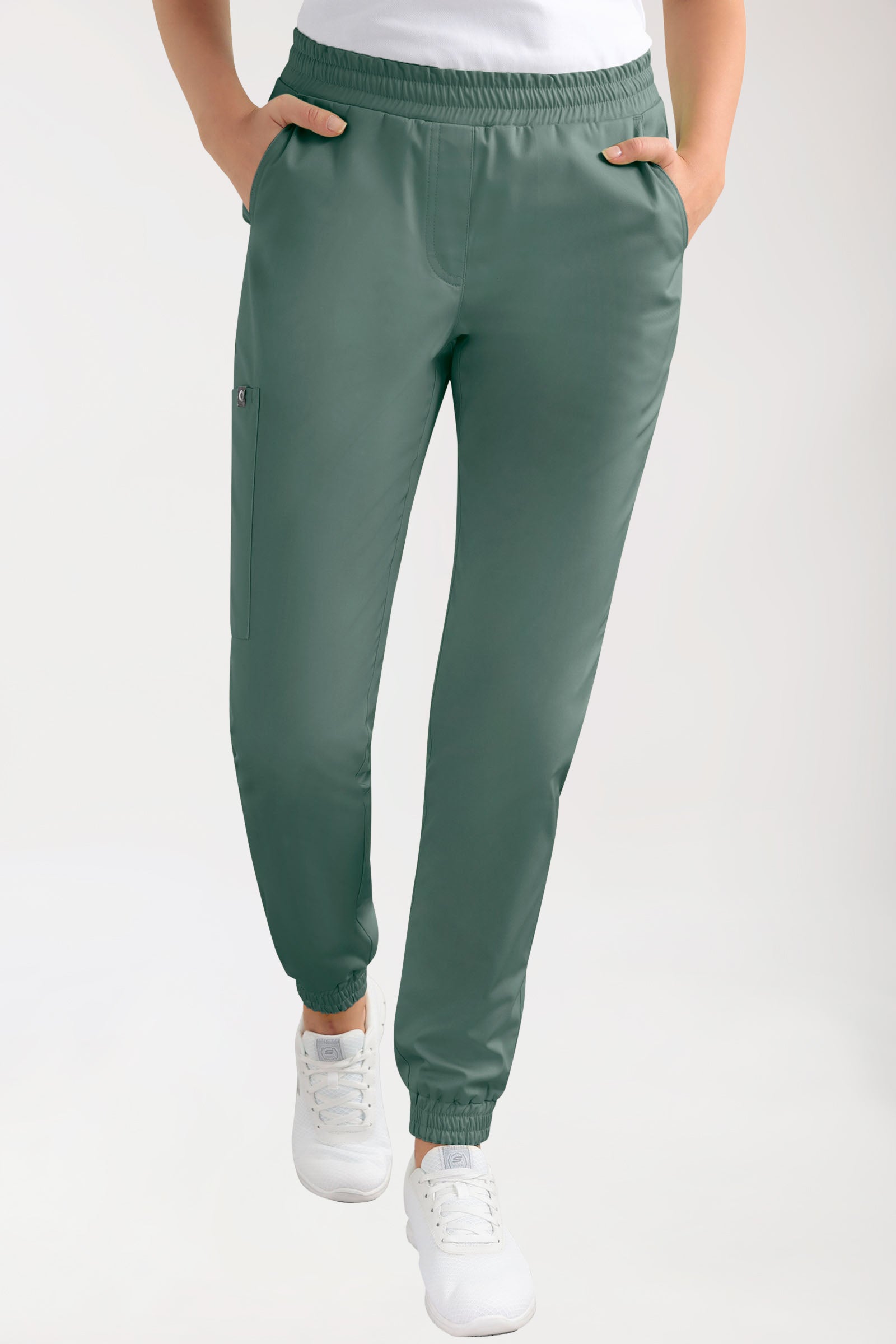 CORE Cargohose Damen - Jogpants Style dunkelgrün