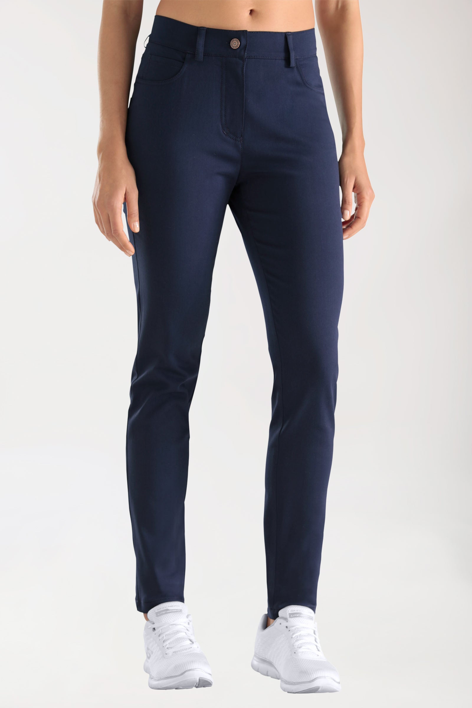 COMFY FLEX 5-Pocket Hose Damen - schlankes Bein navy