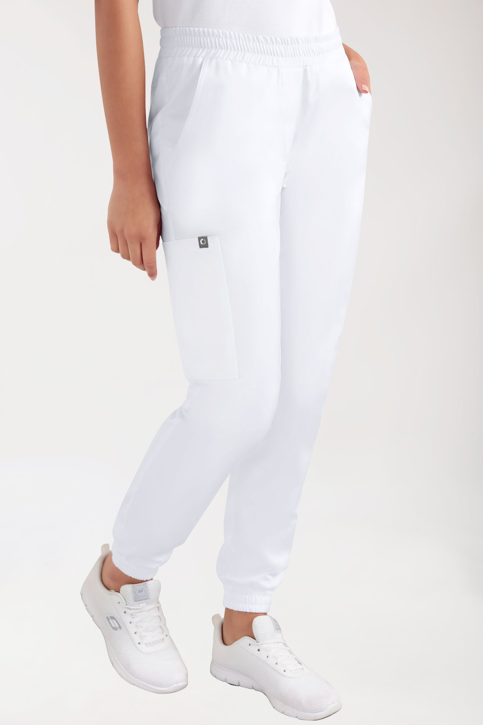 CORE Cargohose Damen - Jogpants Style weiß