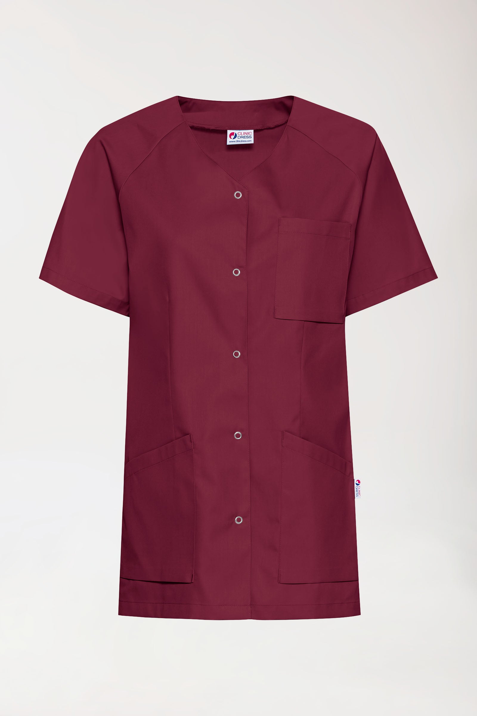 CORE Kasack Damen - durchgeknöpft bordeaux