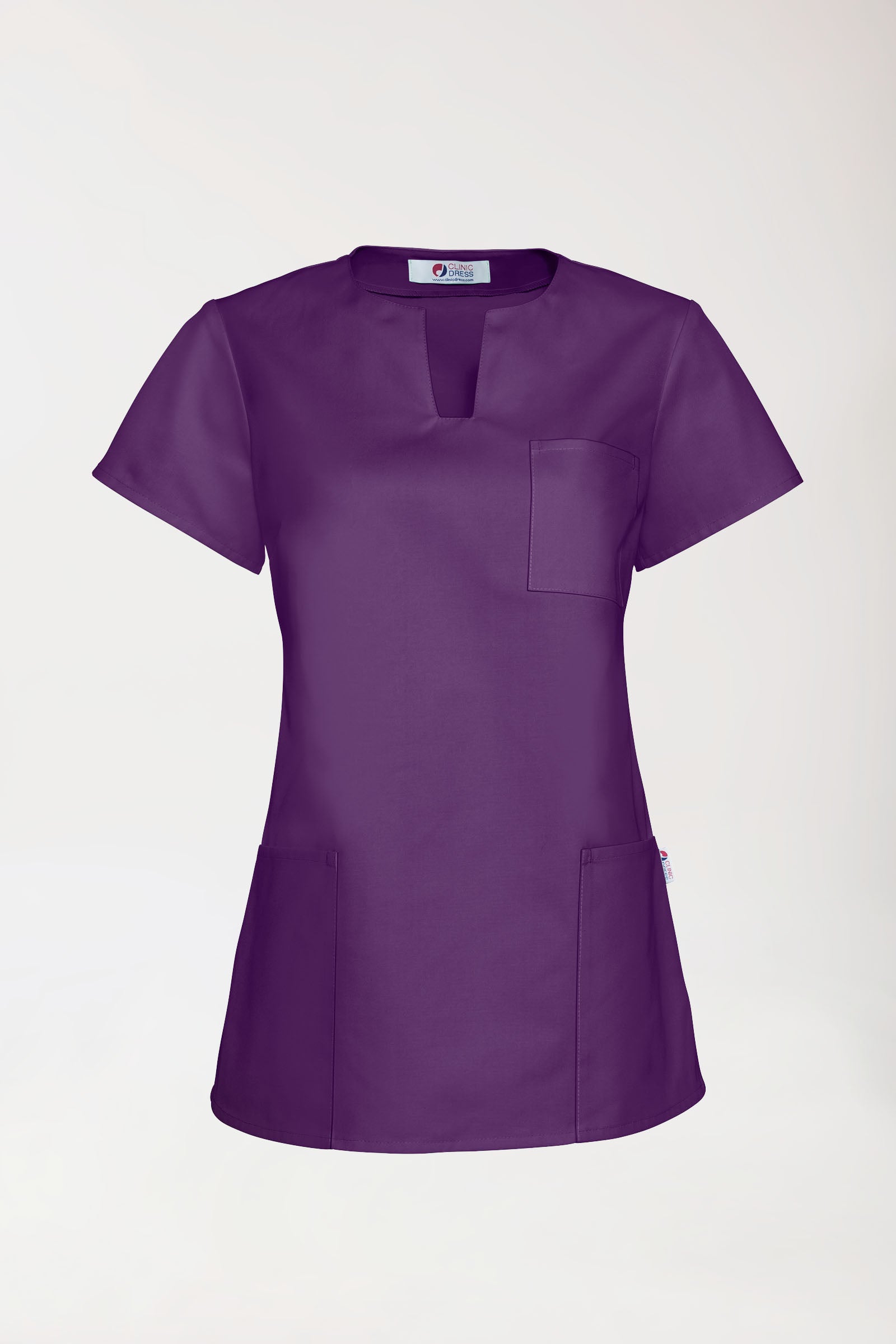 JUST STRONG Schlupfkasack Damen - eckiger Ausschnitt lila