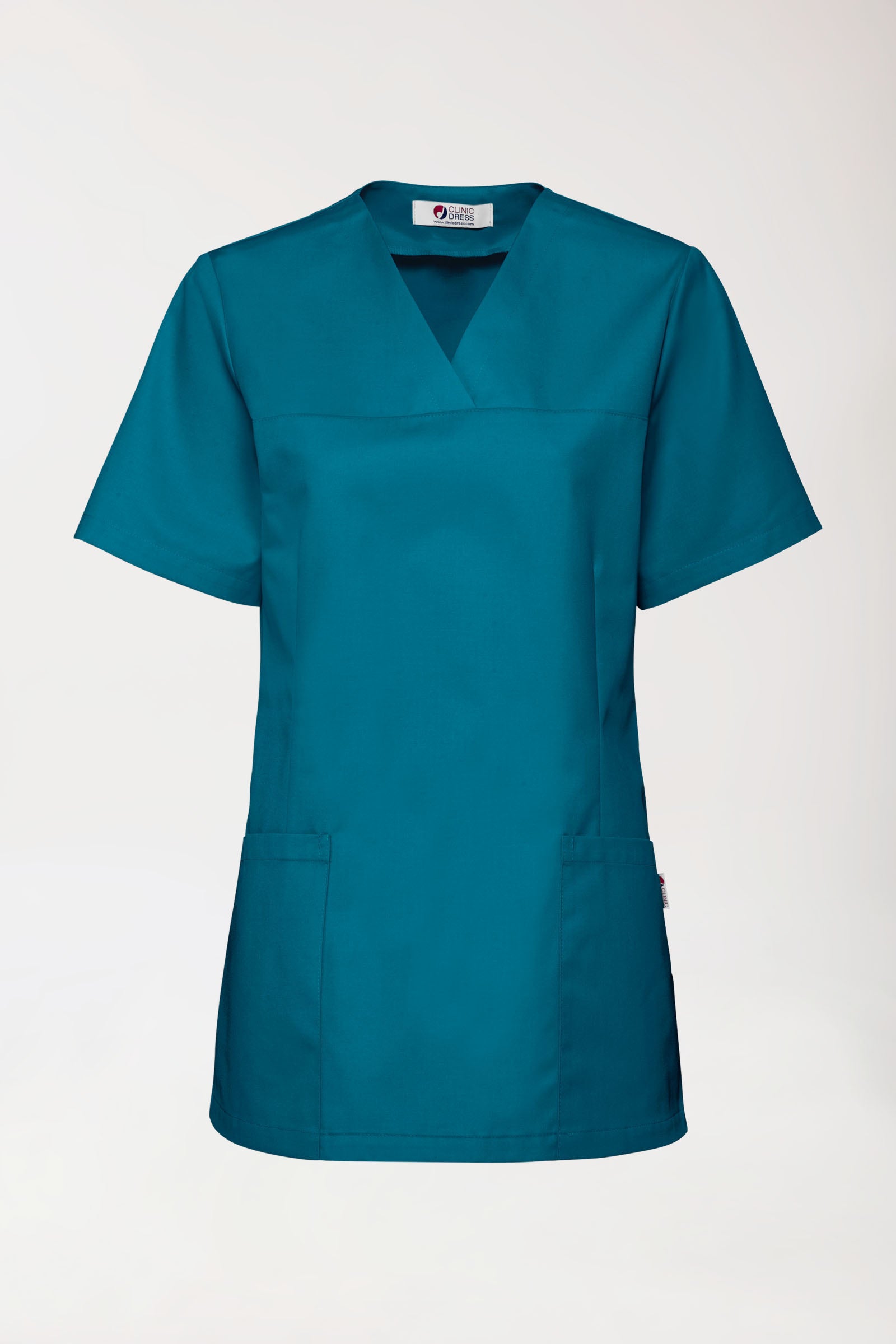 JUST STRONG Schlupfkasack Damen - V-Ausschnitt petrol