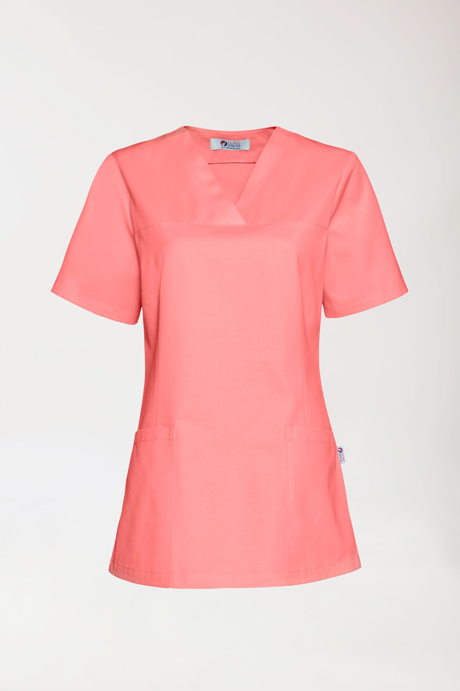 JUST STRONG Schlupfkasack Damen - V-Ausschnitt pfirsichrosa