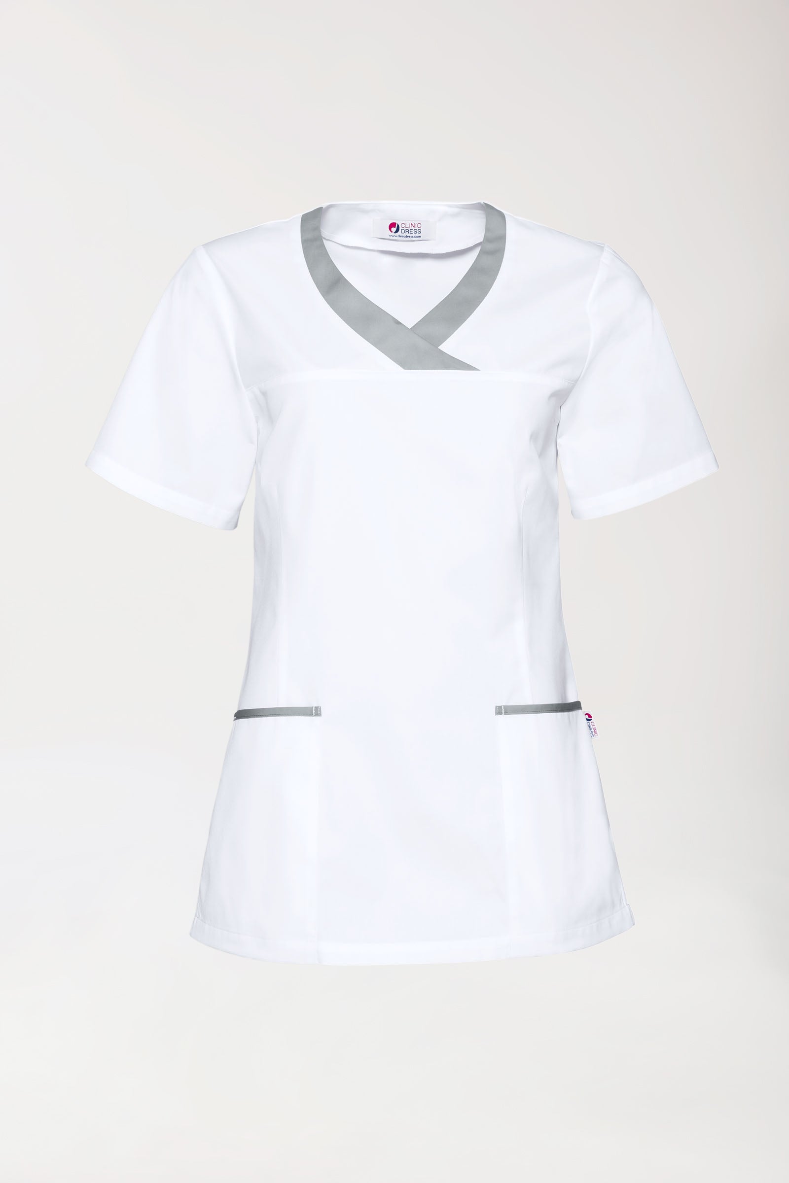 CORE Schlupfkasack Damen weiß/grau