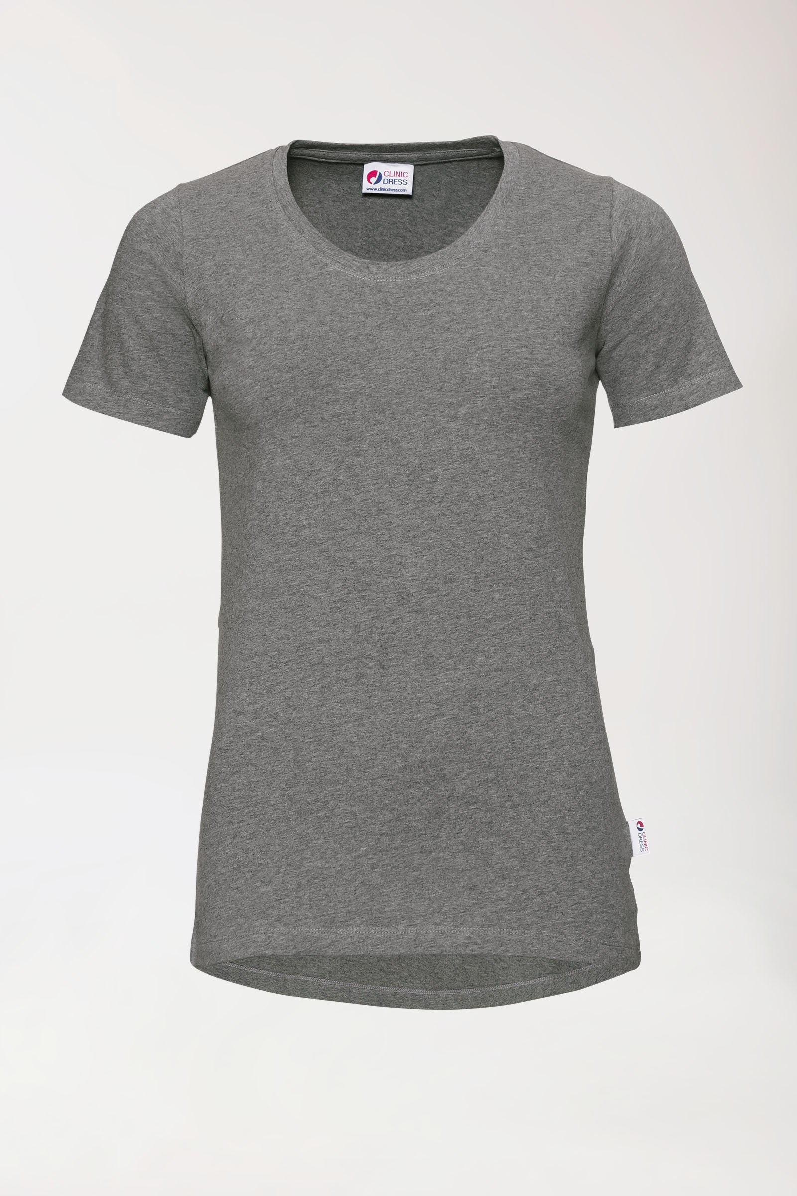 CORE Shirt Damen - Rundhals dunkelgrau melange