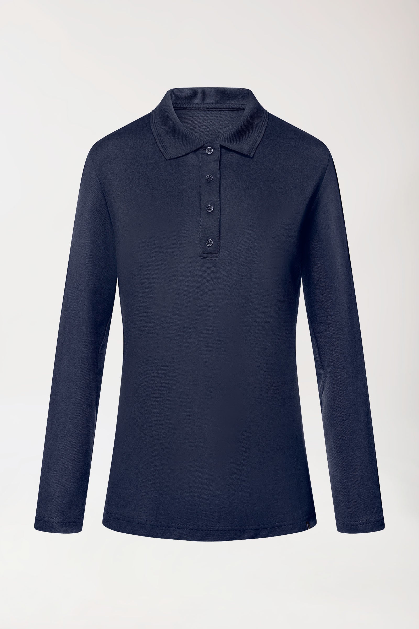 COMFY FLEX Stretch Longsleeve Damen - Polokragen navy