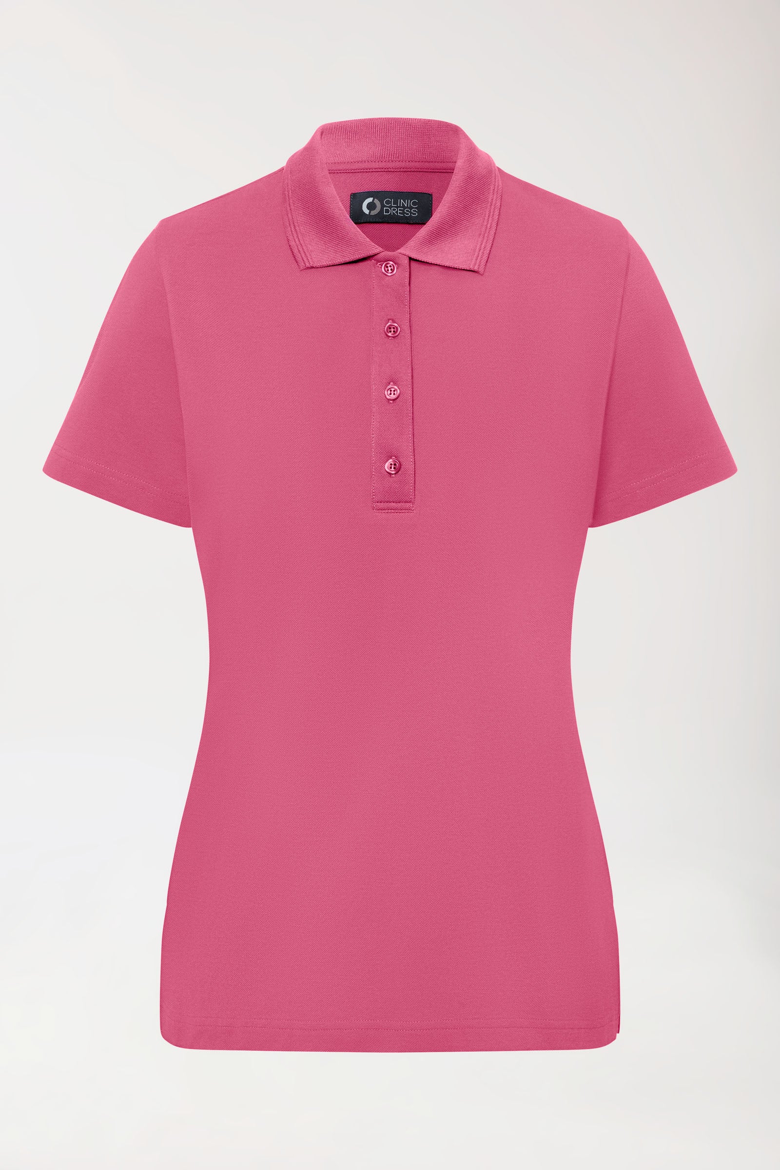 COMFY FLEX Stretch Shirt Damen - Polokragen rosenholz