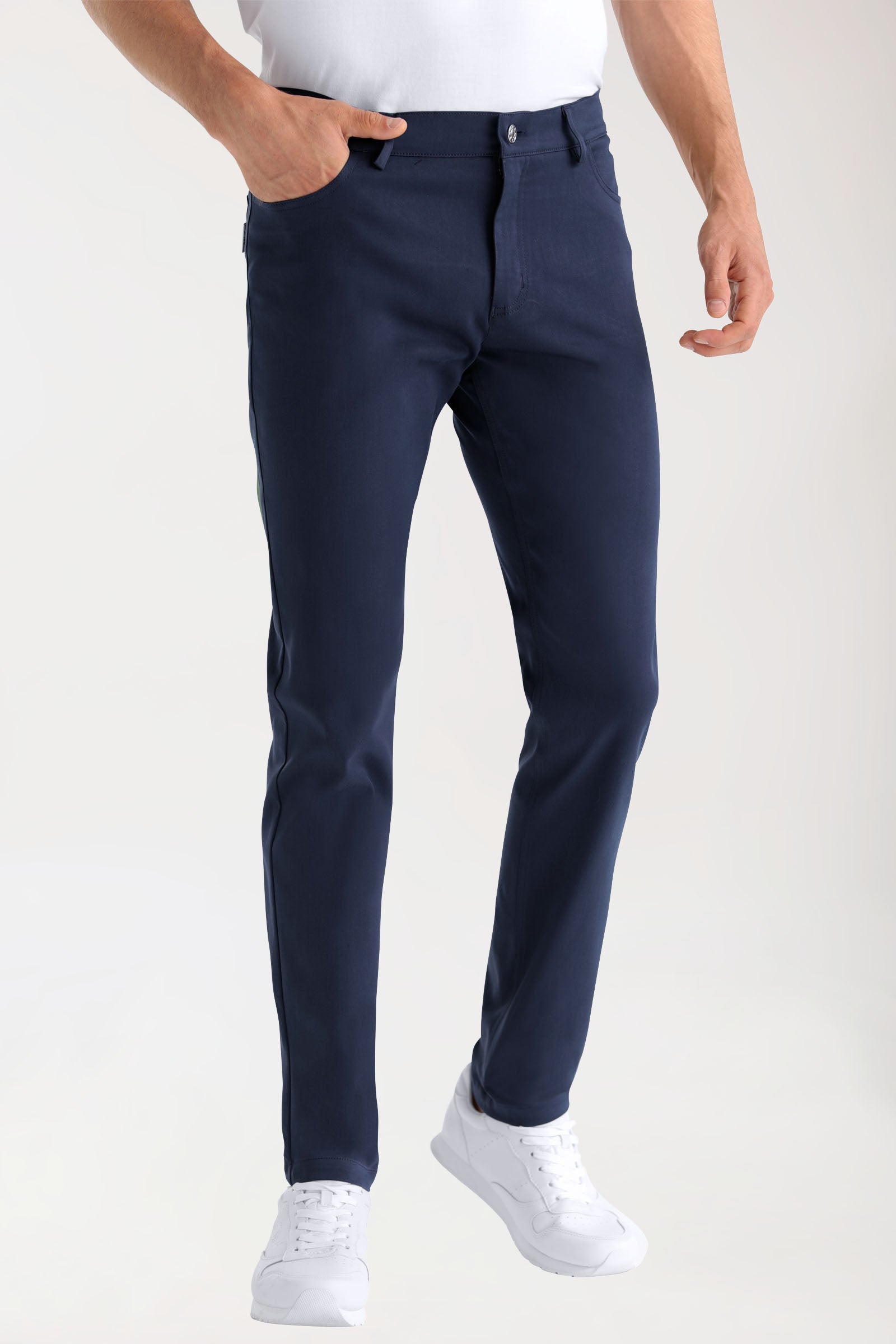 COMFY FLEX 5-Pocket Hose Herren - schlankes Bein navy