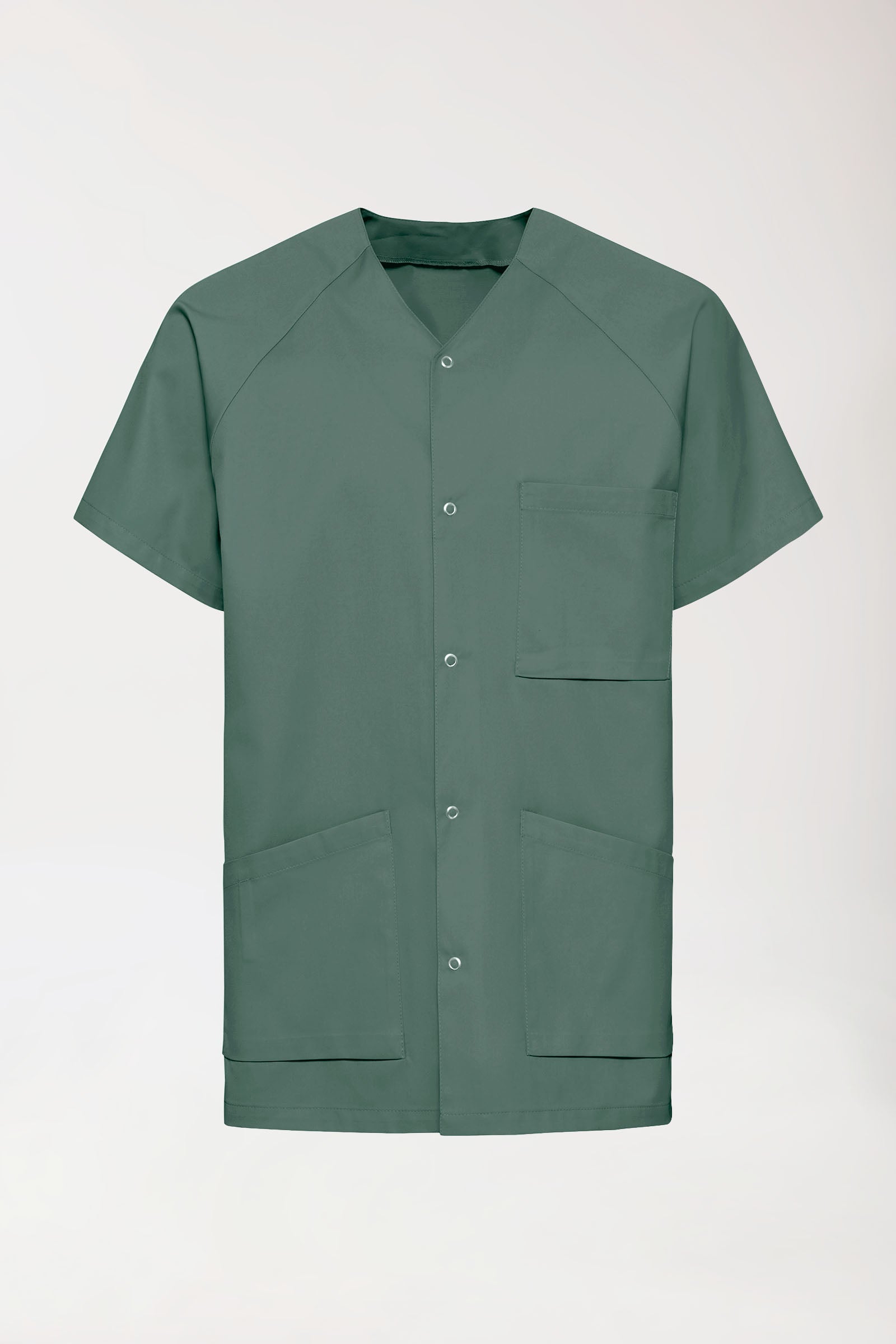 CORE Kasack Herren - durchgeknöpft dunkelgrün