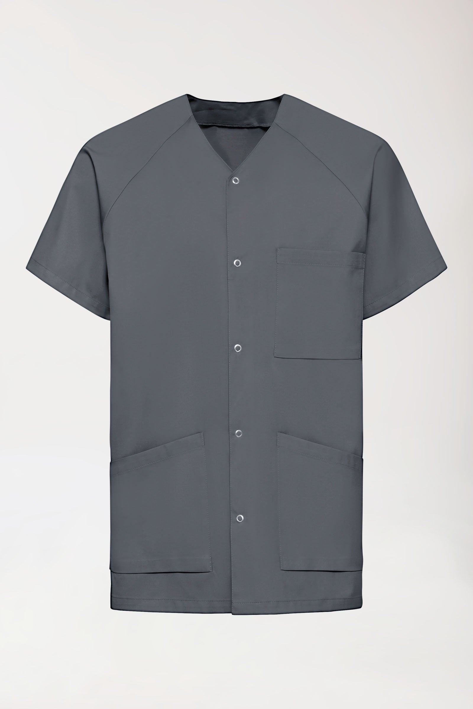 DER Kasack-Kasack Herren - durchgeknöpft steingrau