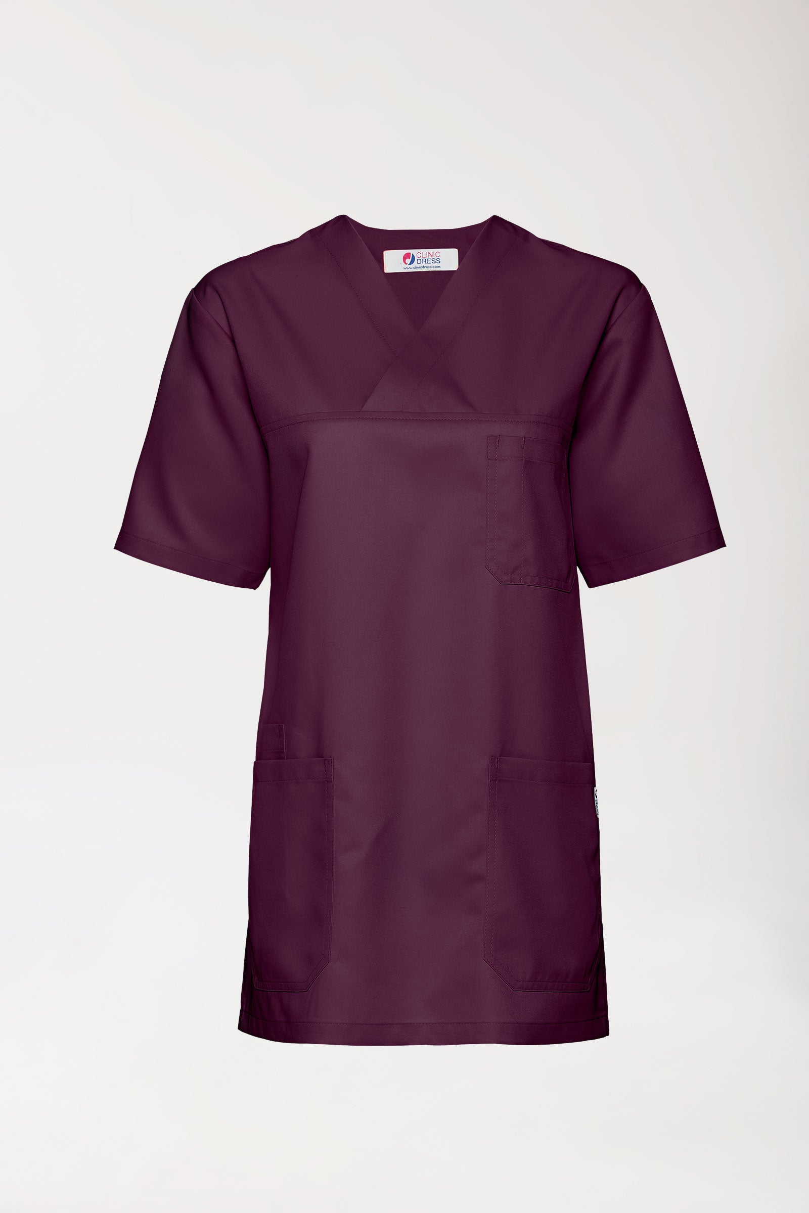 GREEN Schlupfkasack Herren - V-Ausschnitt black berry