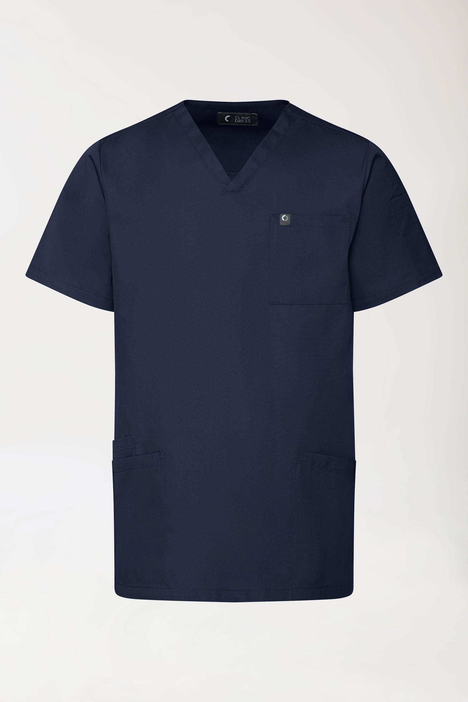 GREEN Stretch Schlupfkasack Herren - V-Ausschnitt navy, Vorderansicht 
