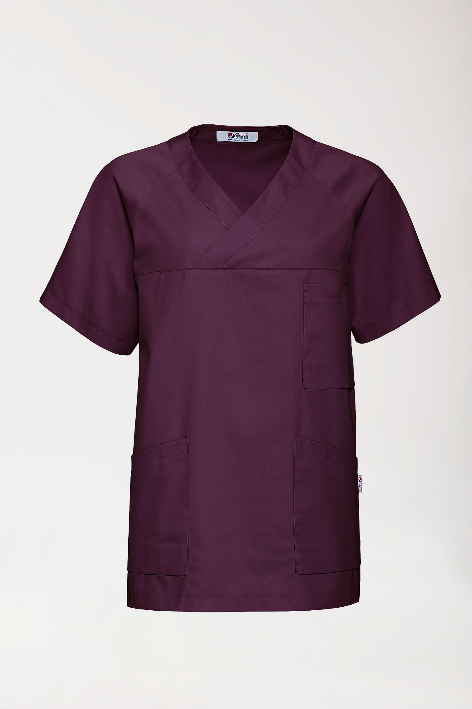 CORE Schlupfkasack Herren - V-Ausschnitt pflaume