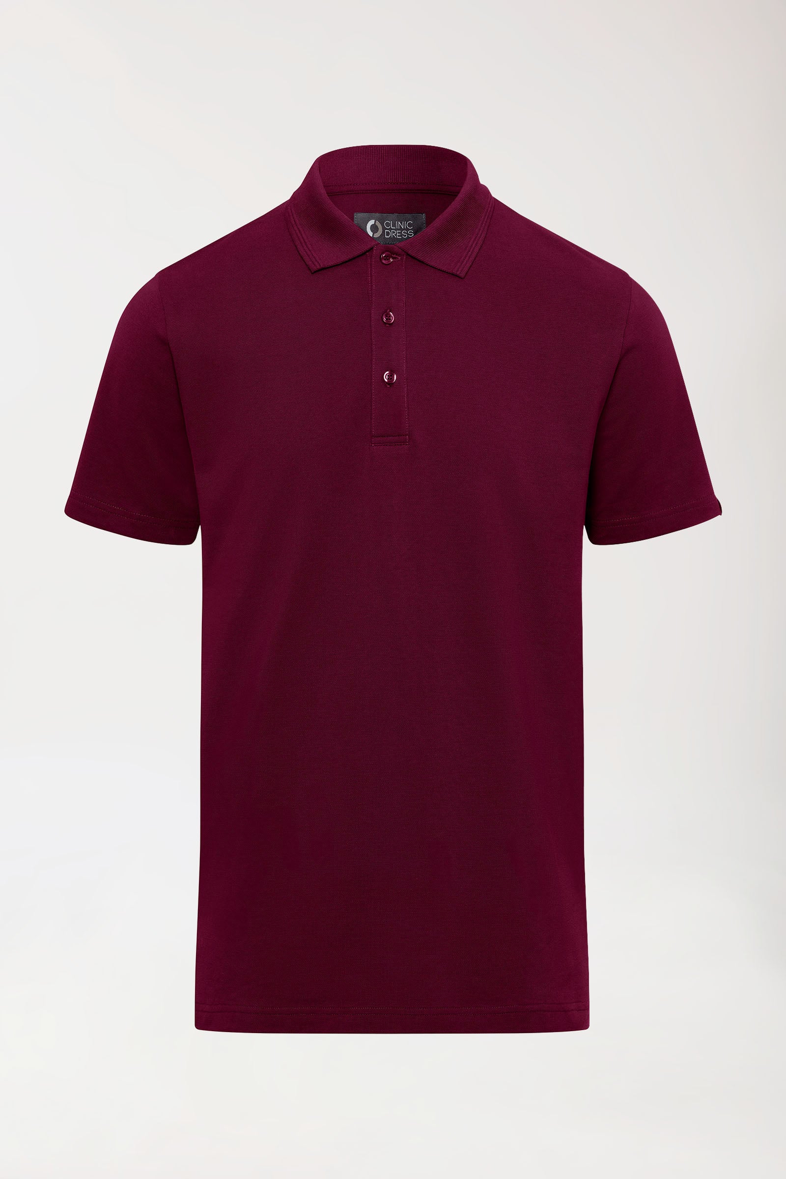 COMFY FLEX Stretch Shirt Herren - Polokragen bordeaux