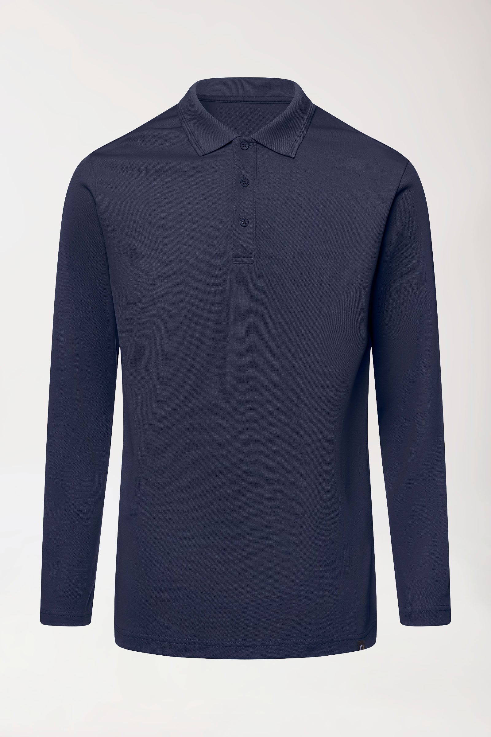 COMFY FLEX Stretch Longsleeve Herren - Polokragen navy