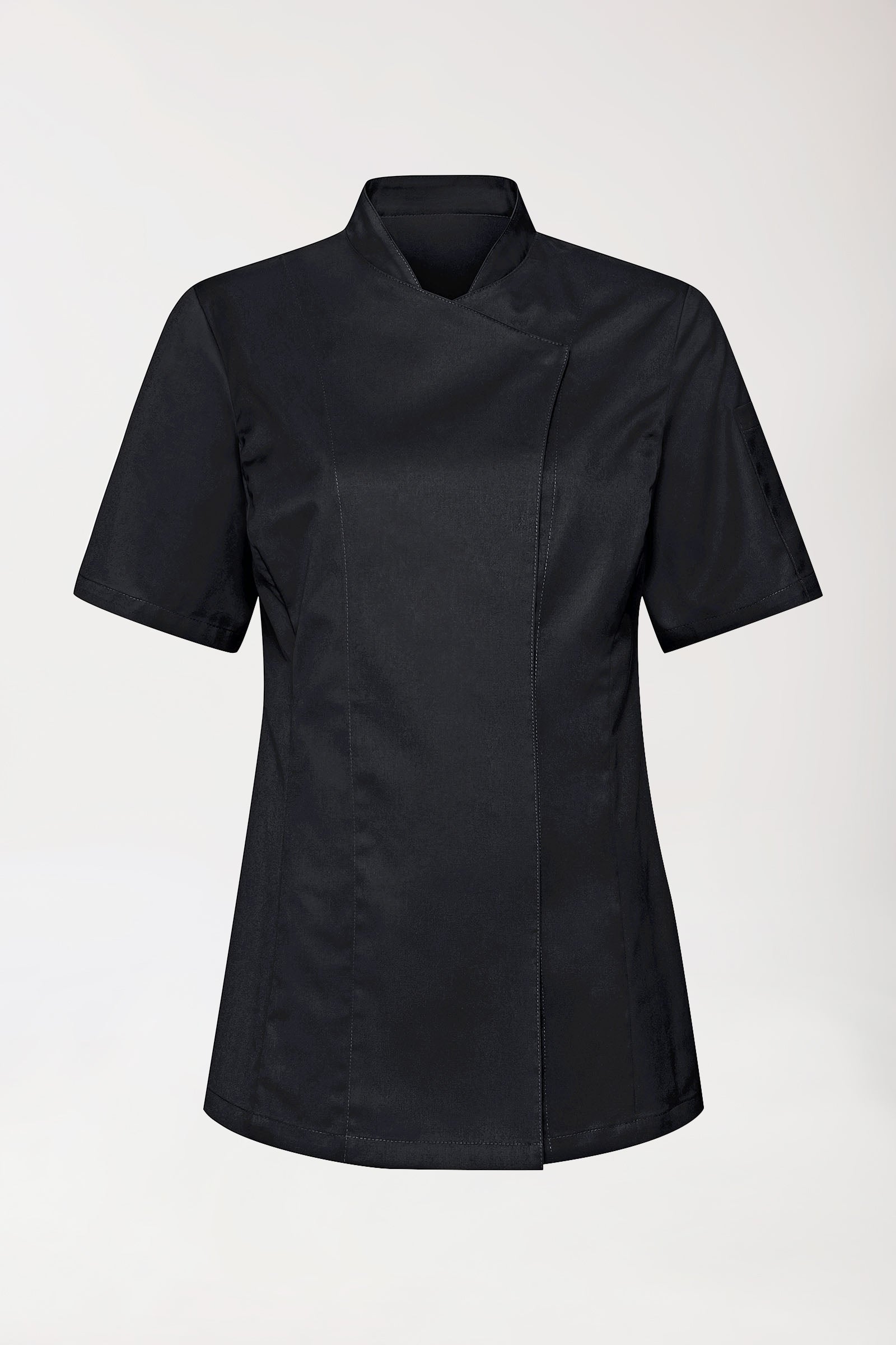 Gastro Kochjacke Damen - 1/2 Arm schwarz