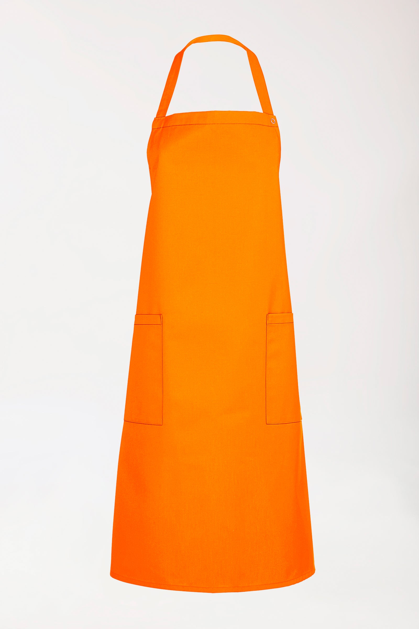 Gastro Latzschürze Unisex - Einheitsgröße orange, Vorderansicht 