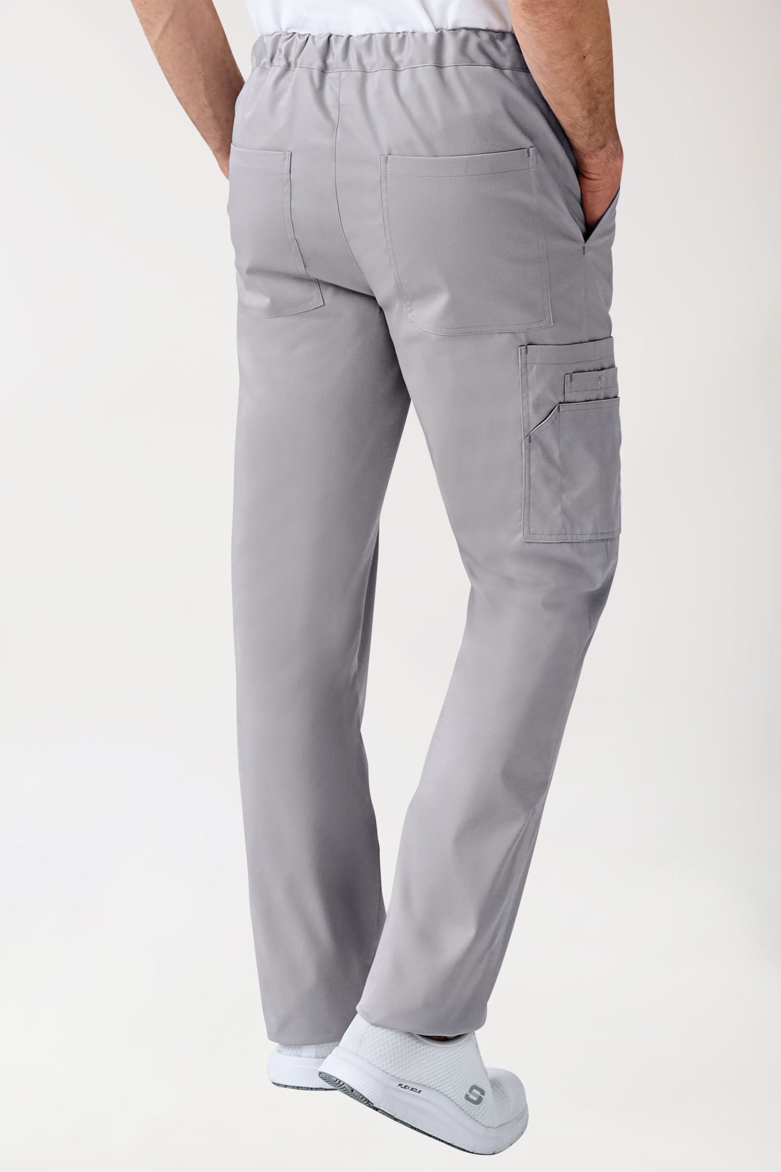 CLINIC STRETCH Hose Unisex - mit Beintasche grau