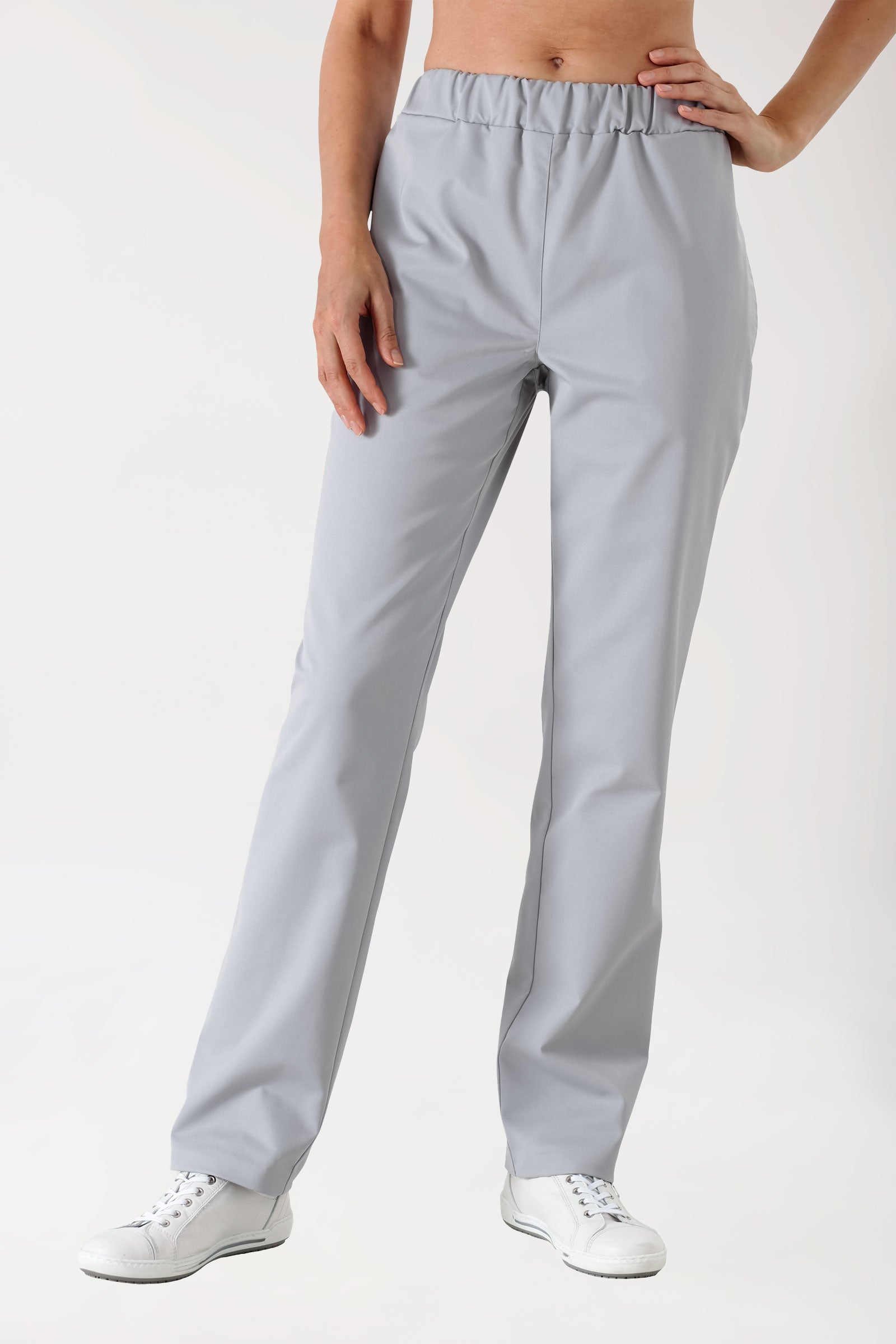 JUST STRONG Hose Unisex - Seitentasche - Gummibund grau