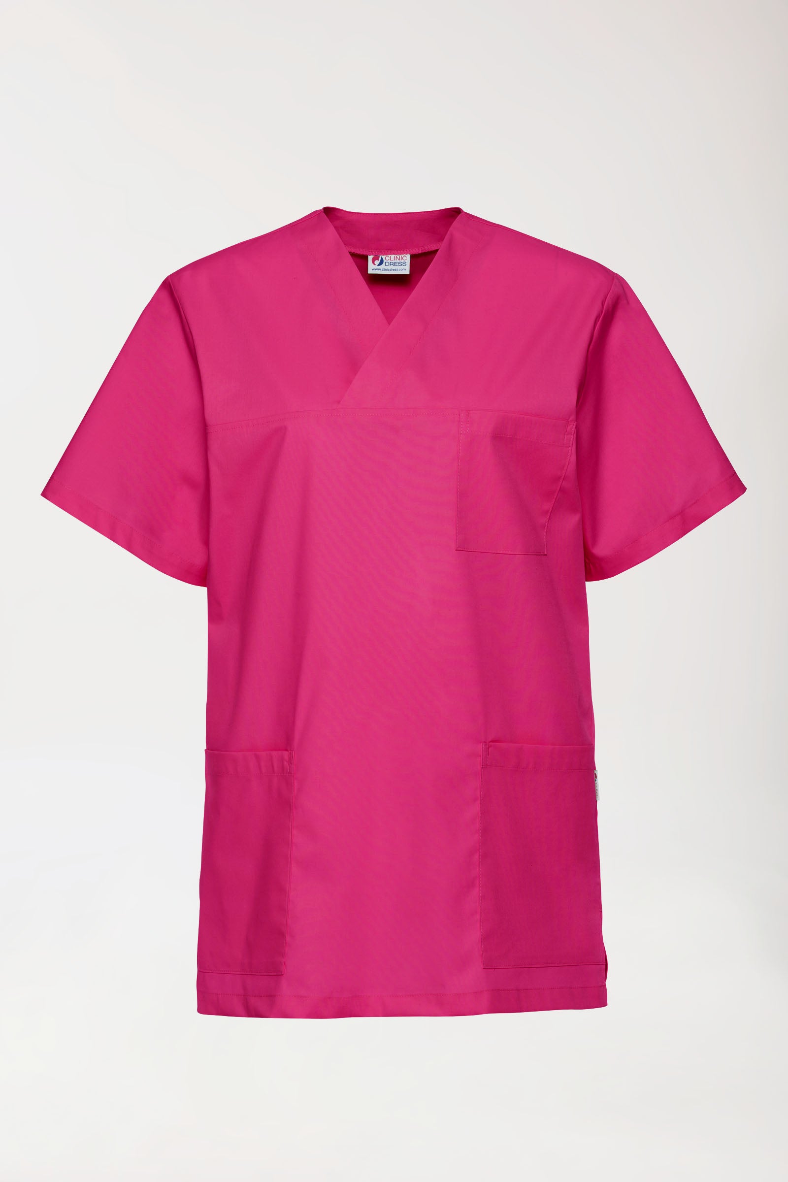 Stretch Schlupfkasack Unisex - V-Ausschnitt pink