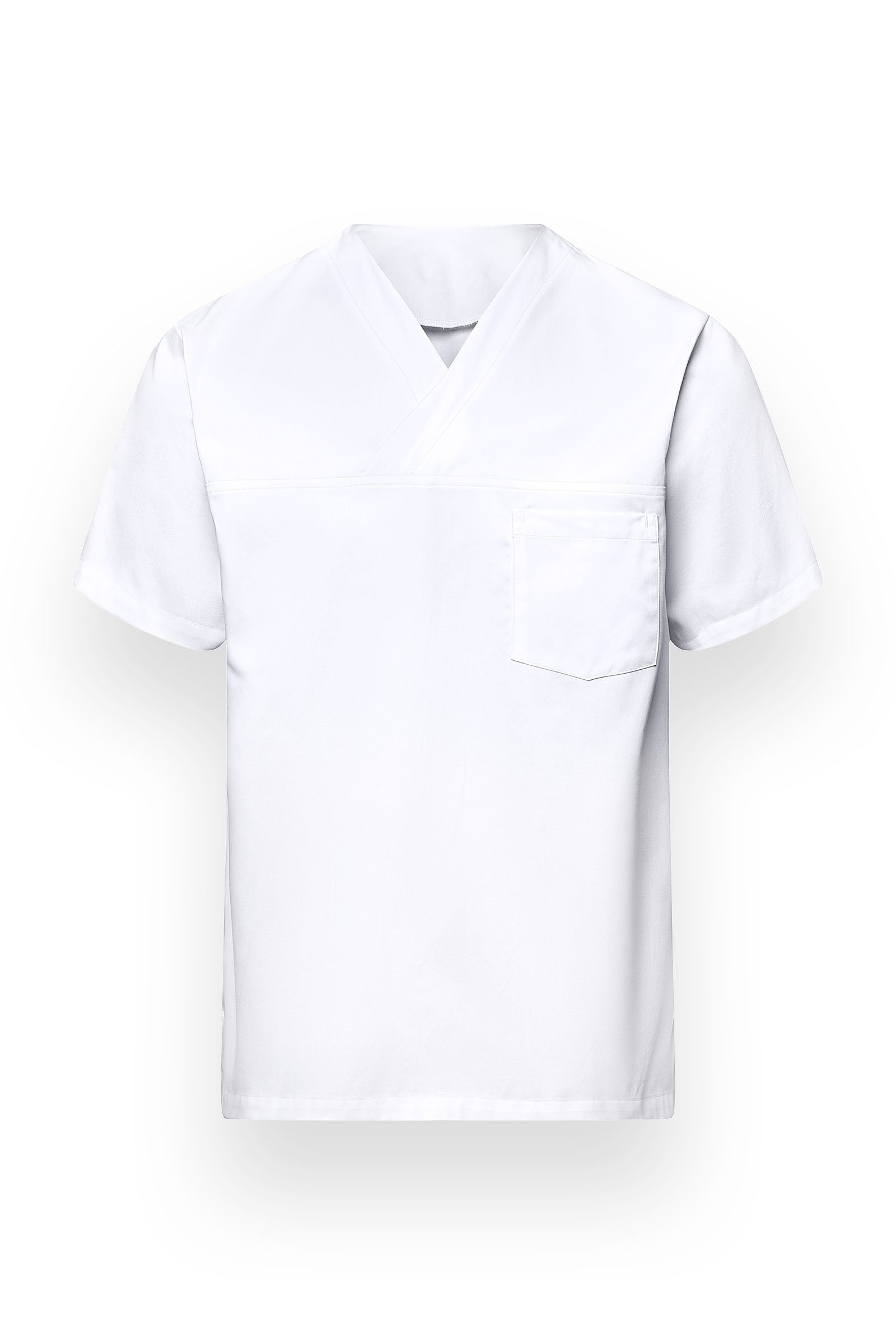 Schlupfkasack Unisex - V-Ausschnitt weiß